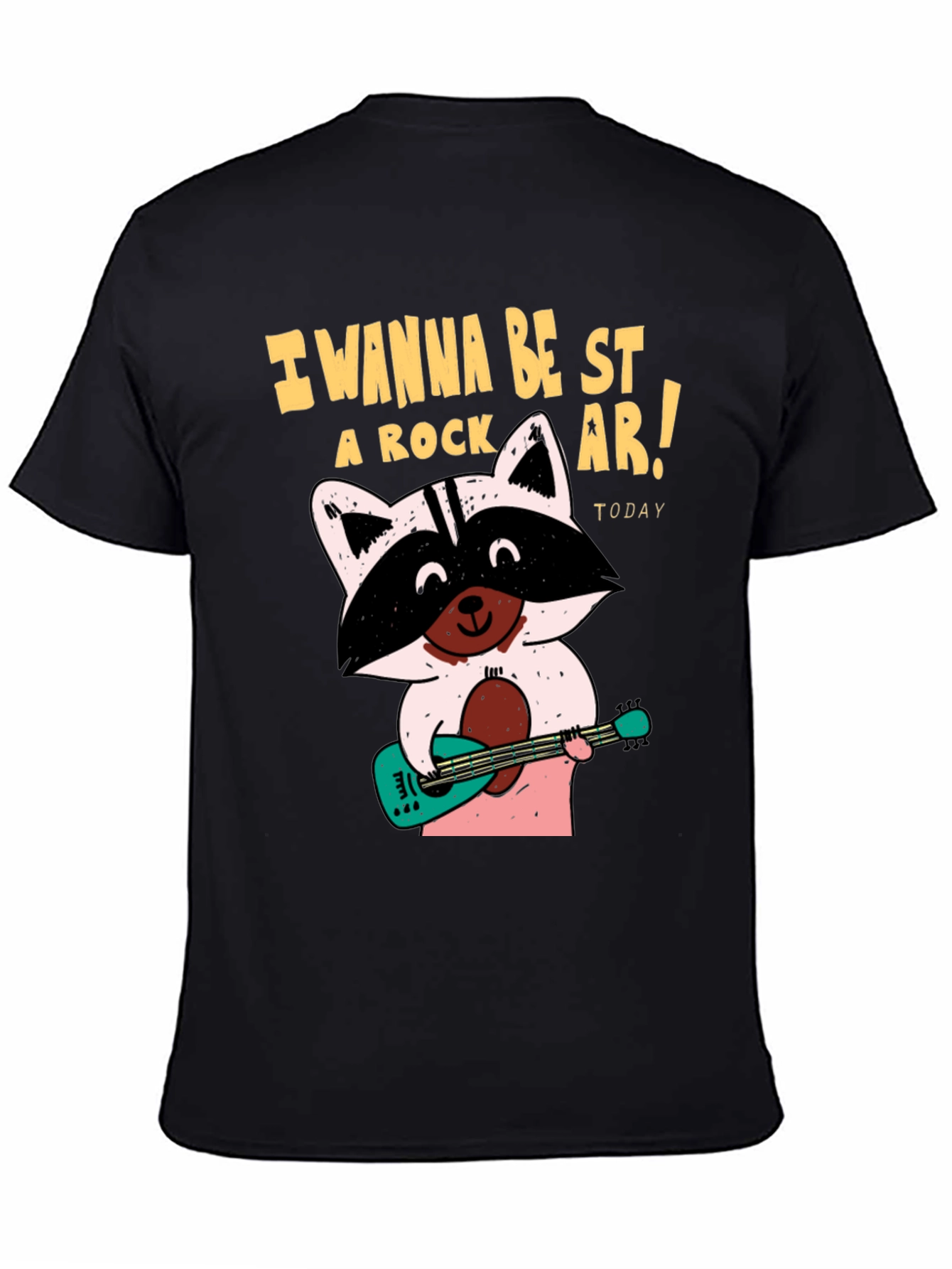 Rockstar Raccoon Graphic T-Shirt