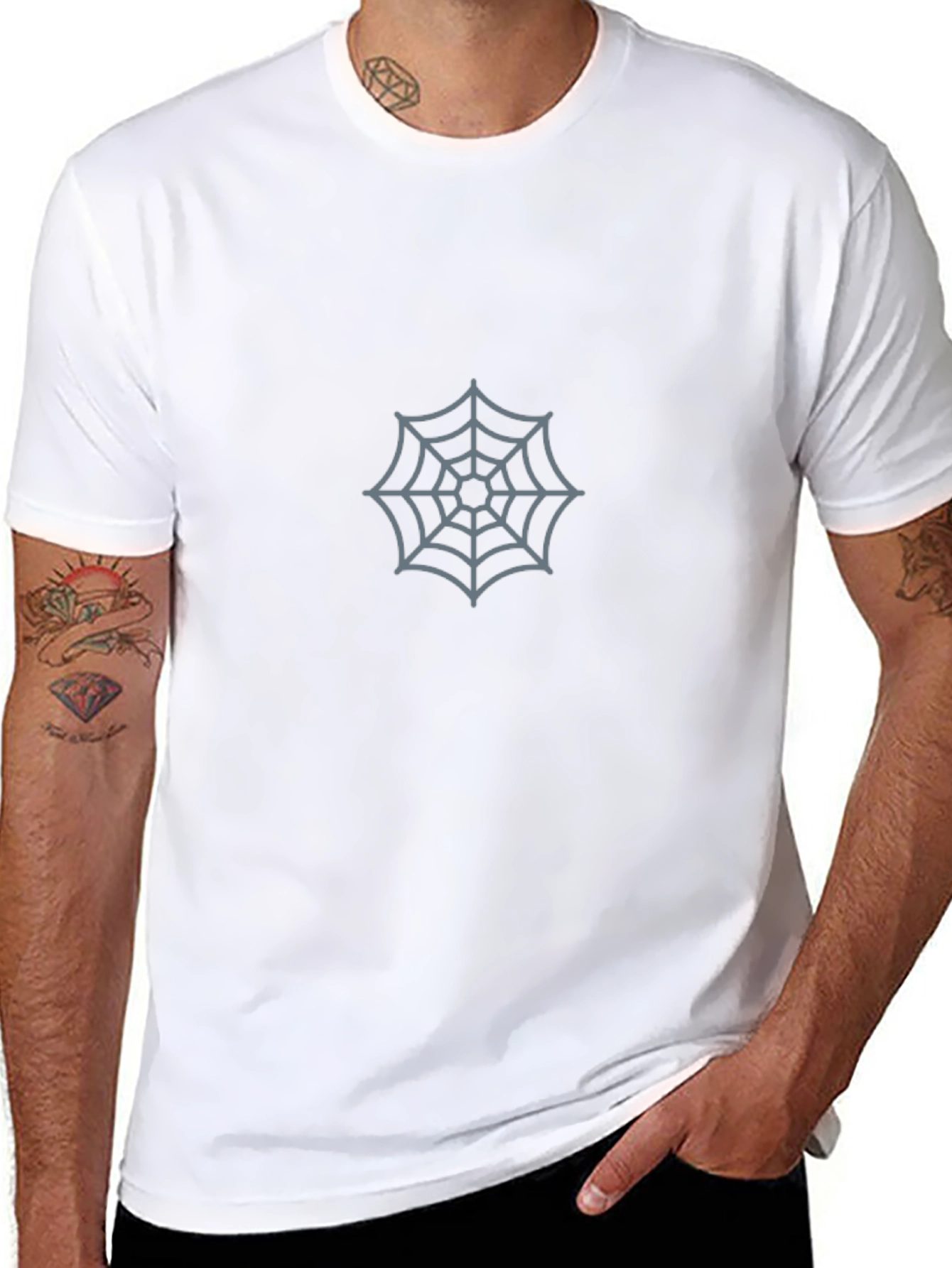 Spider Web Graphic Tee - Stylish & Comfortable