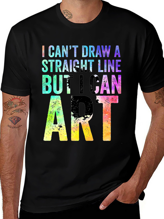 I Cant Draw A Straight Line But I Can Do Art T-Shirt