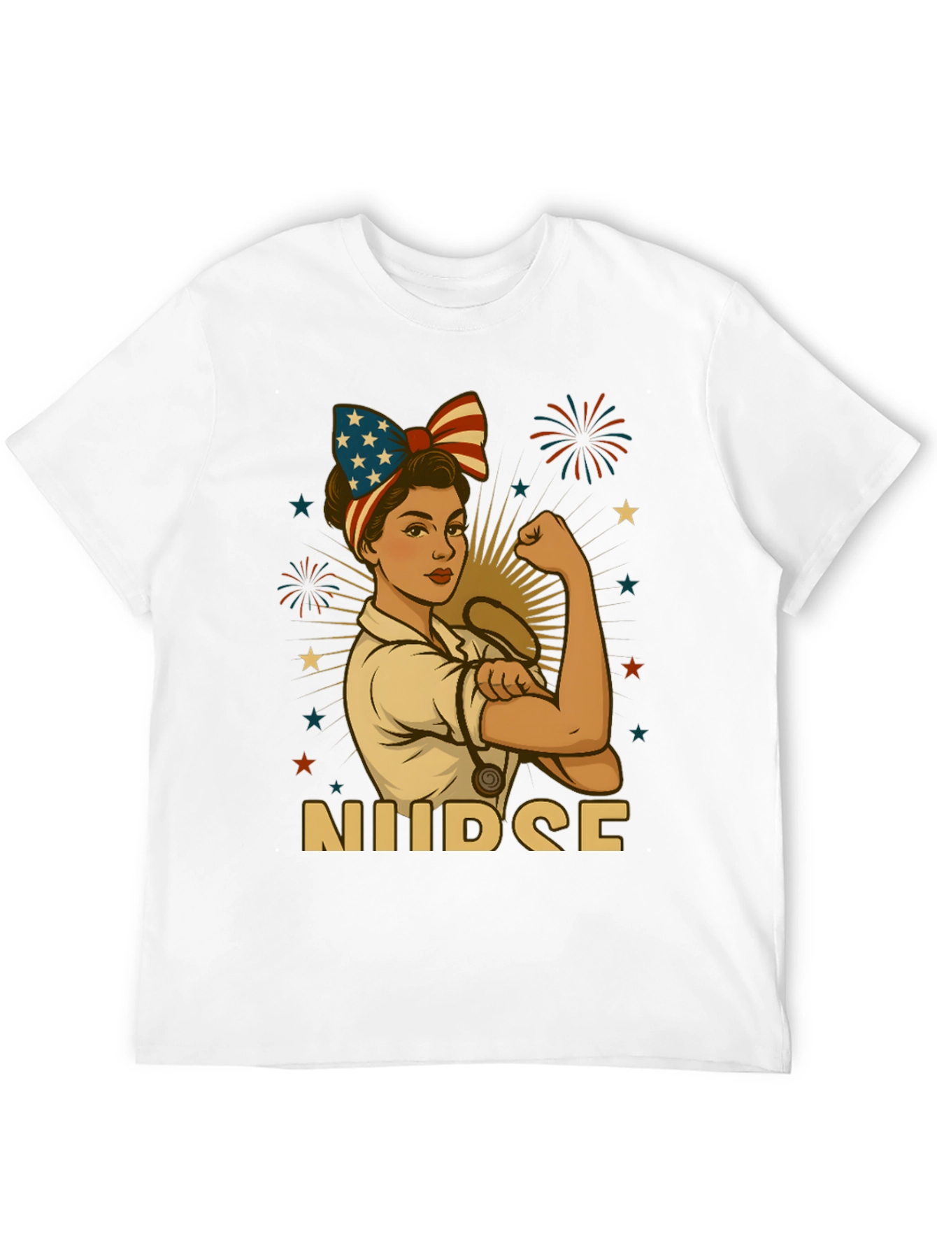 Patriotic Nurse T-Shirt - Strong Womens Apparel