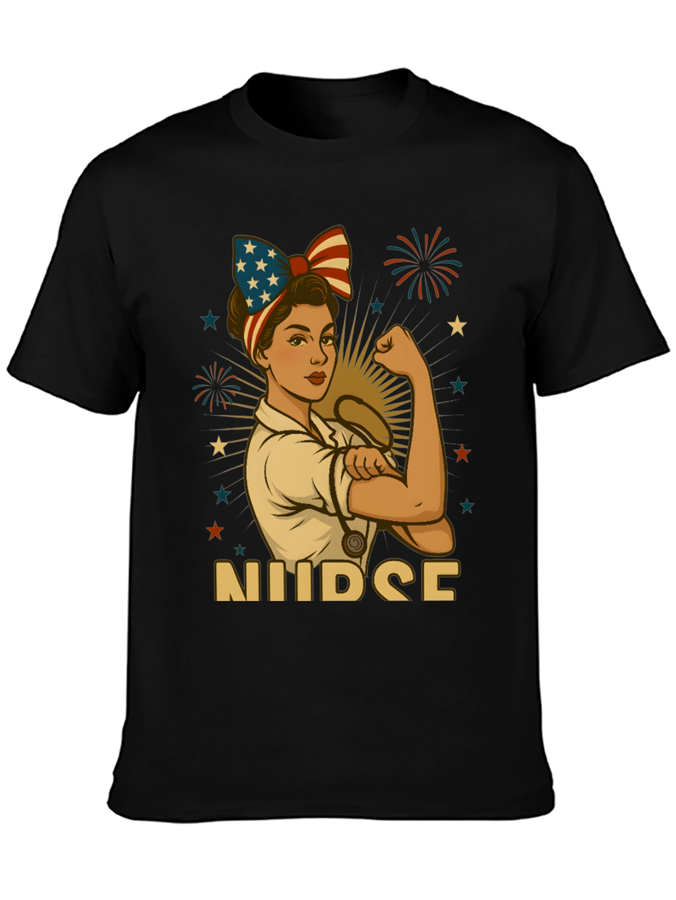 Patriotic Nurse T-Shirt - Strong Womens Apparel
