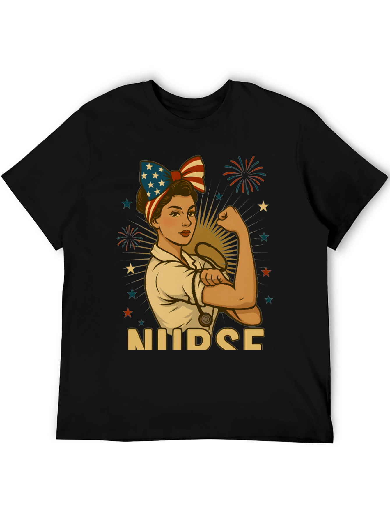 Patriotic Nurse T-Shirt - Strong Womens Apparel