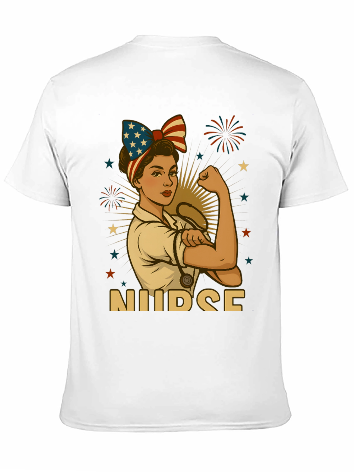 Patriotic Nurse T-Shirt - Strong Womens Apparel