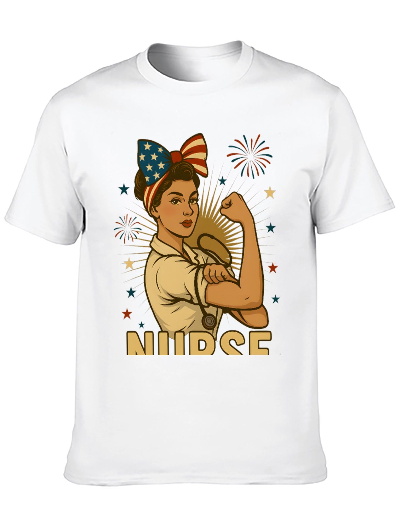 Patriotic Nurse T-Shirt - Strong Womens Apparel