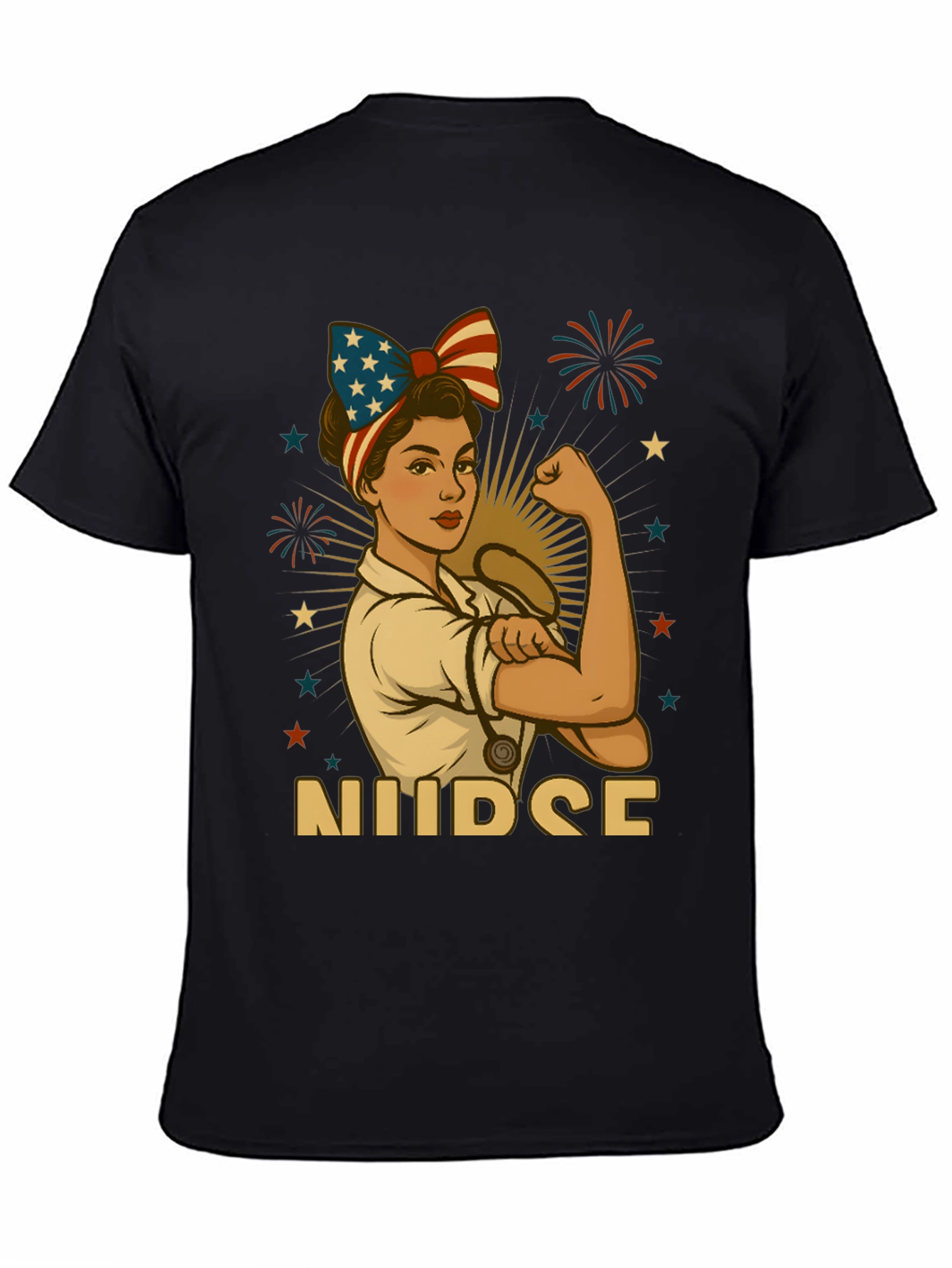 Patriotic Nurse T-Shirt - Strong Womens Apparel