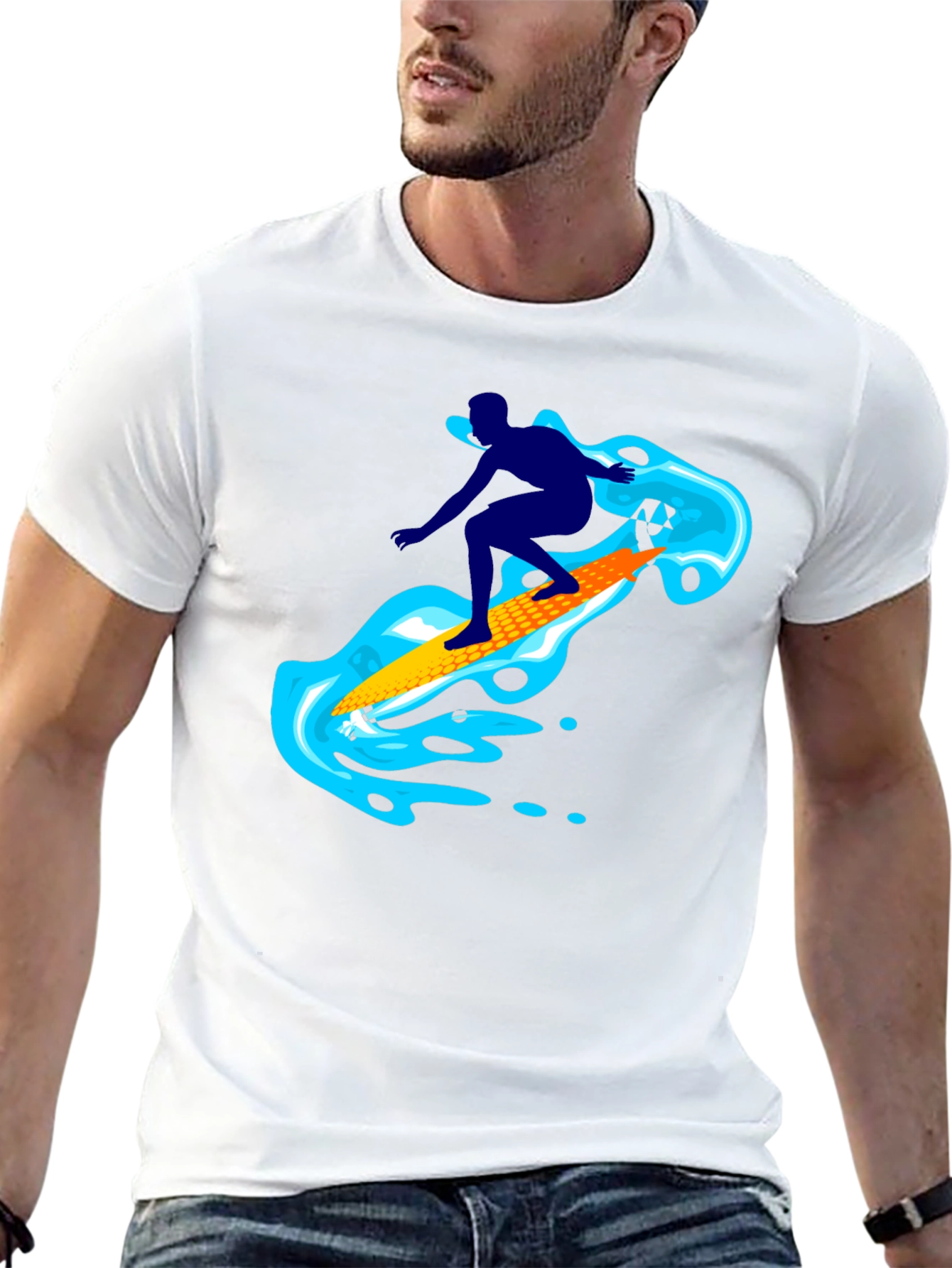 Surfer Graphic T-Shirt - Cool Summer Style