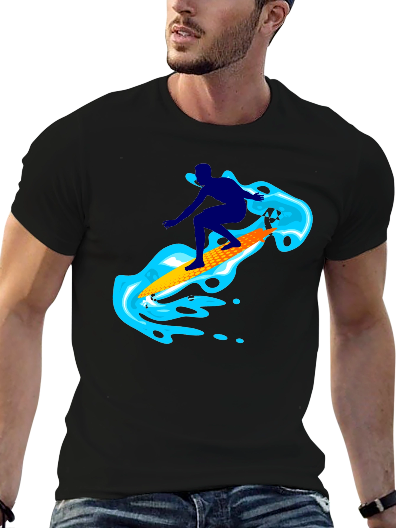 Surfer Graphic T-Shirt - Cool Summer Style