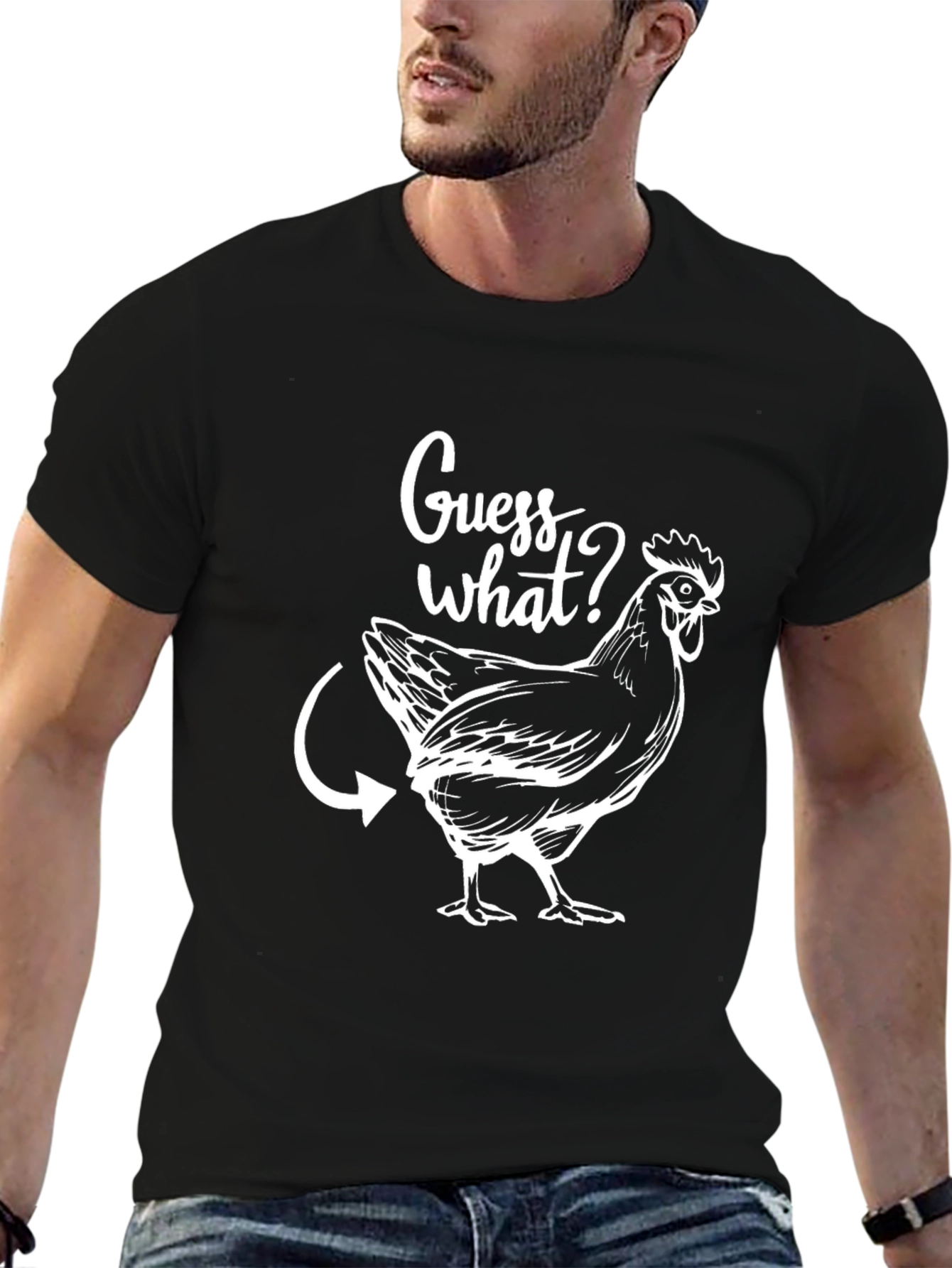 Guess What? Chicken Butt Mens T-Shirt