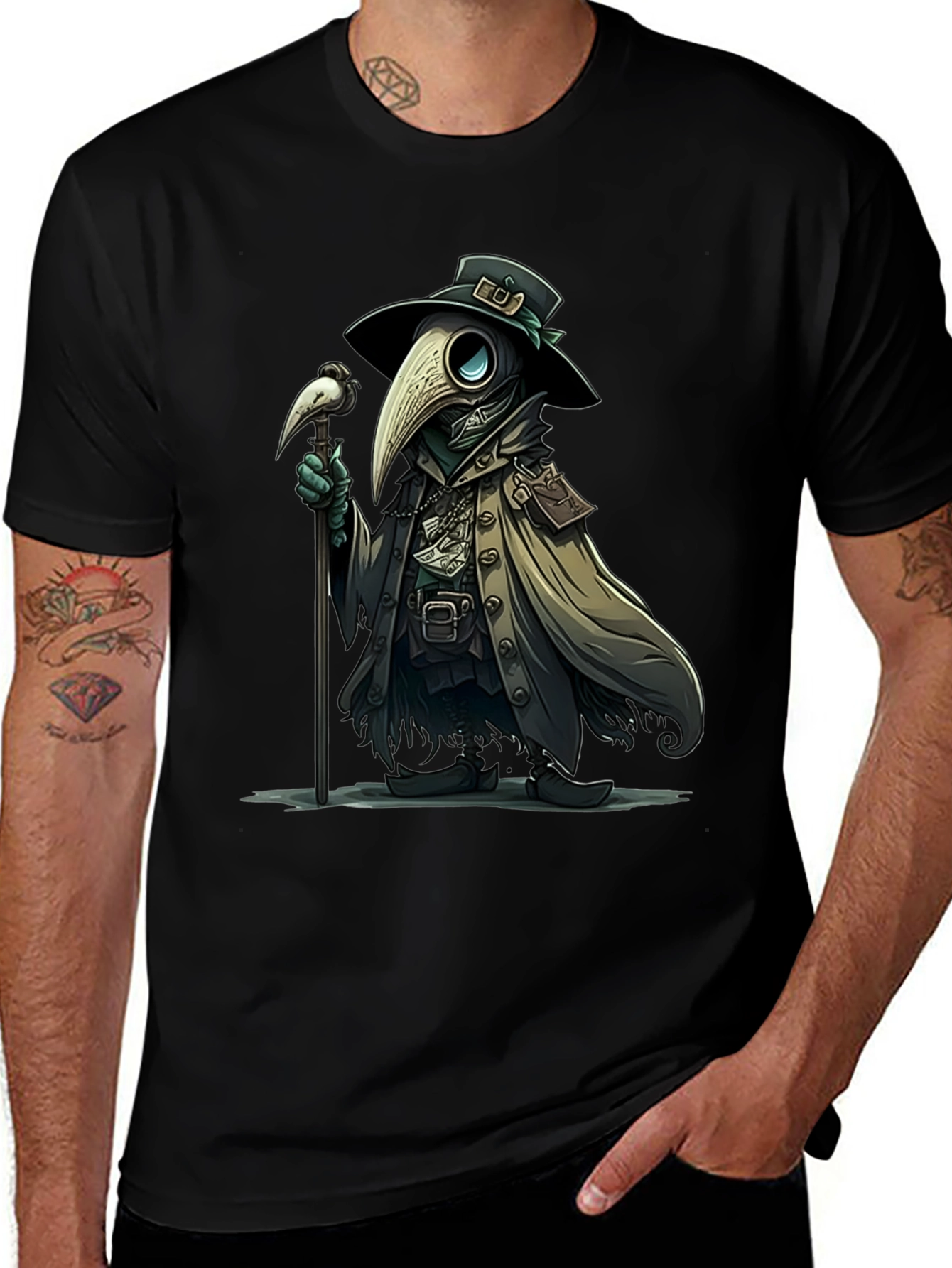 Plague Doctor T-Shirt - Unique Graphic Tee