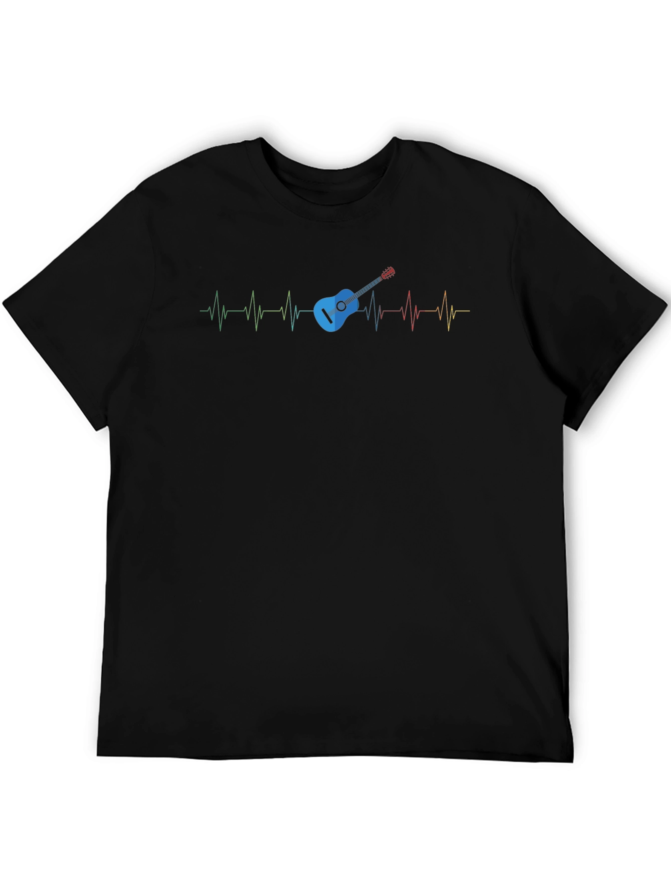 Guitar Heartbeat Graphic Tee - Music Lover Shirt