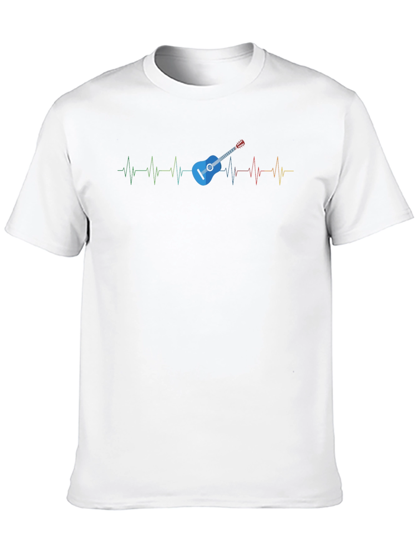 Guitar Heartbeat Graphic Tee - Music Lover Shirt