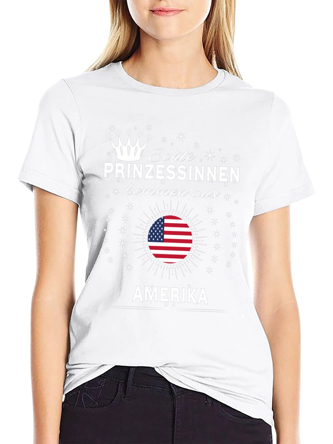 Echte Prinzessinnen T-Shirt - USA Flag Princess Tee