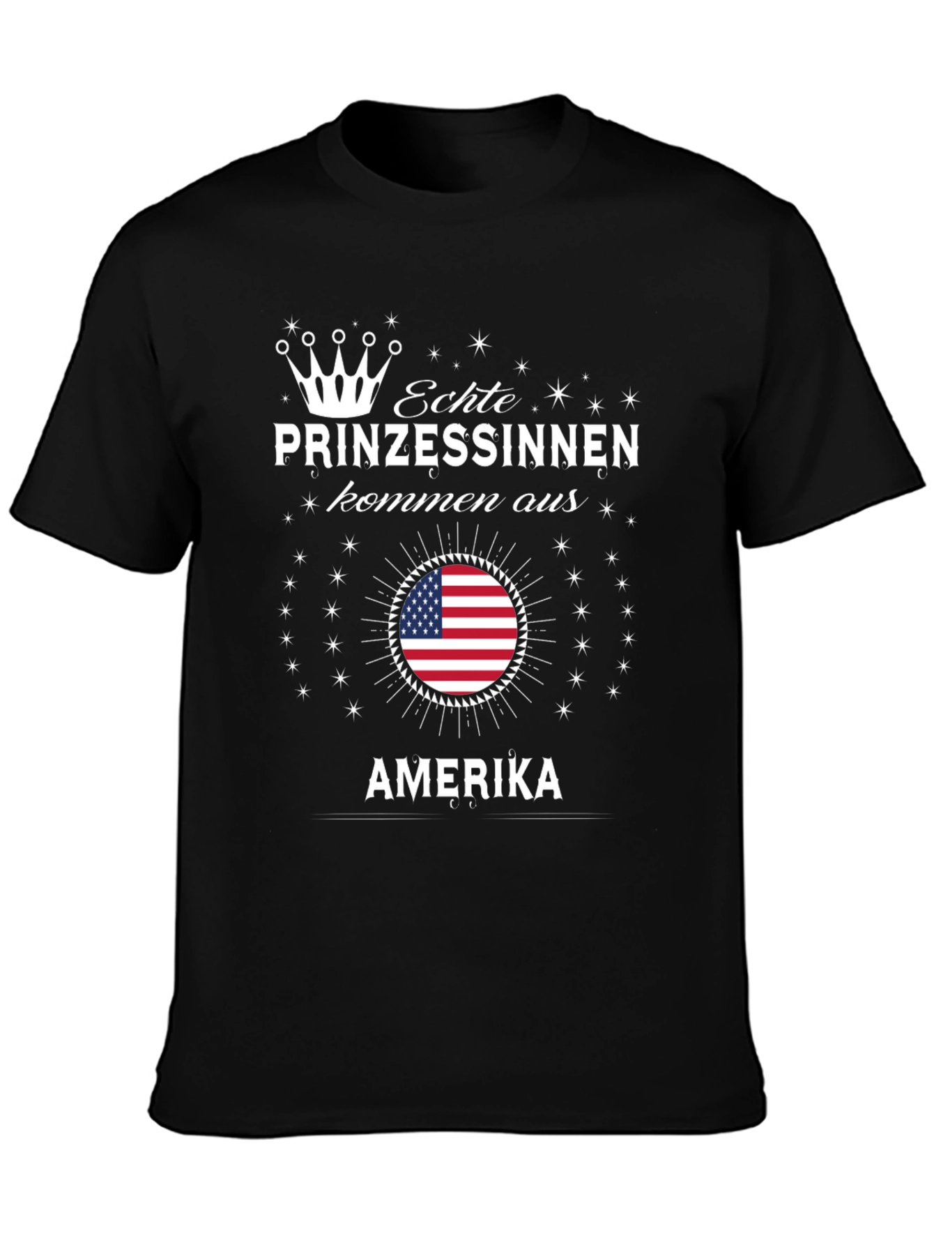 Echte Prinzessinnen T-Shirt - USA Flag Princess Tee