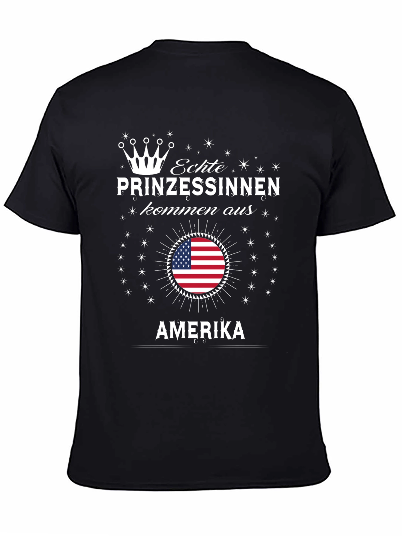 Echte Prinzessinnen T-Shirt - USA Flag Princess Tee