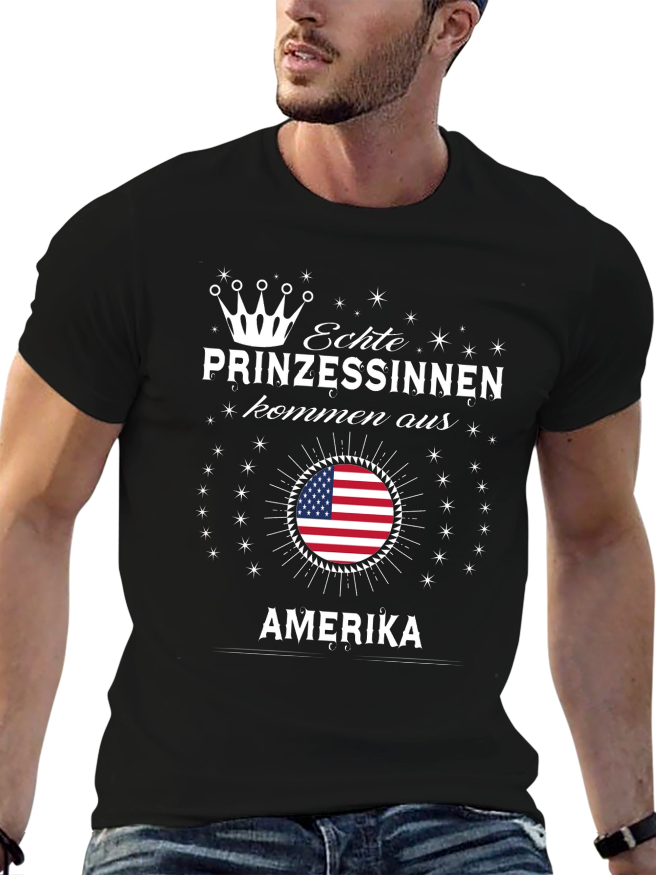Echte Prinzessinnen T-Shirt - USA Flag Princess Tee