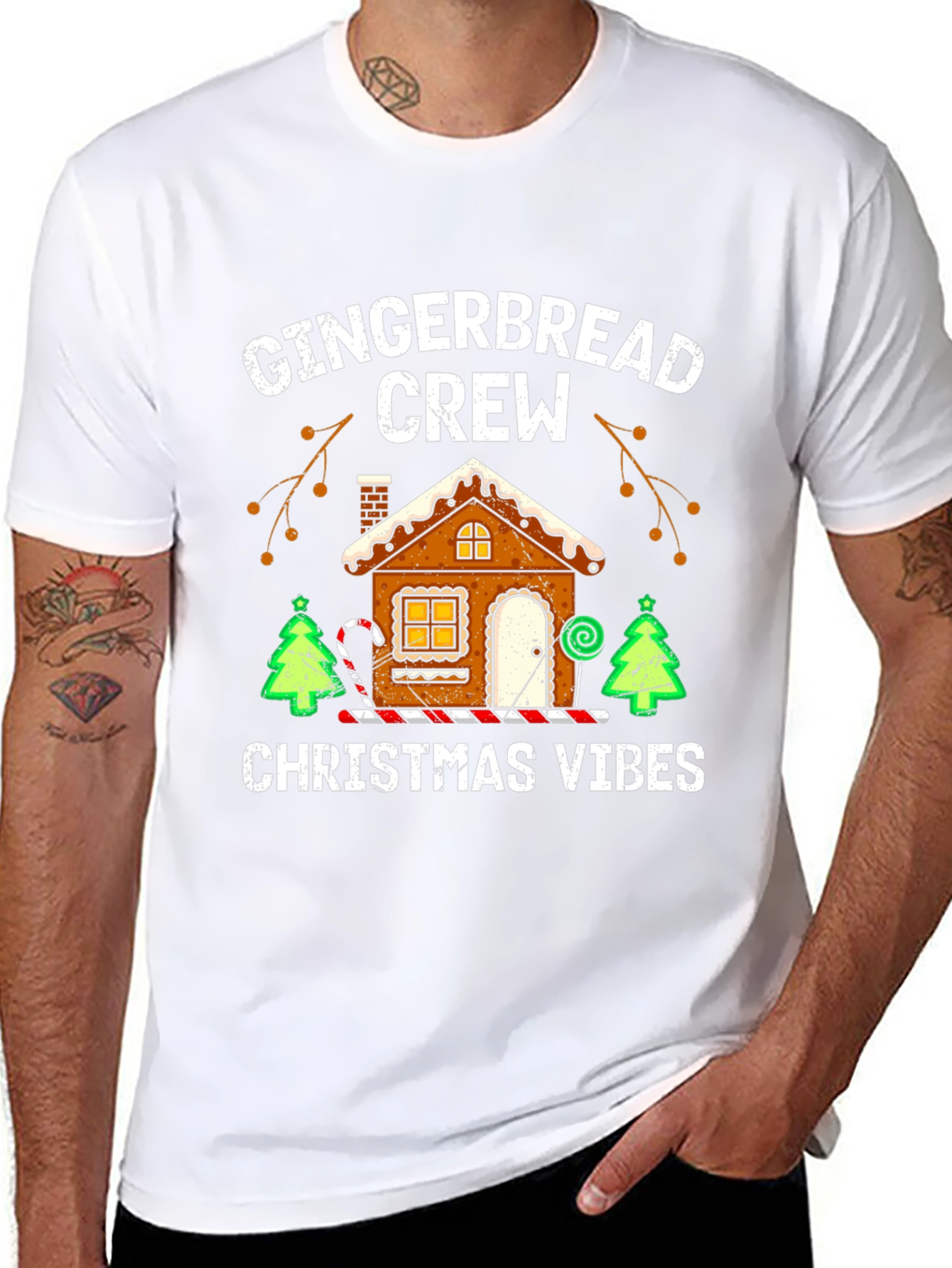 Gingerbread Crew Christmas Vibes T-Shirt