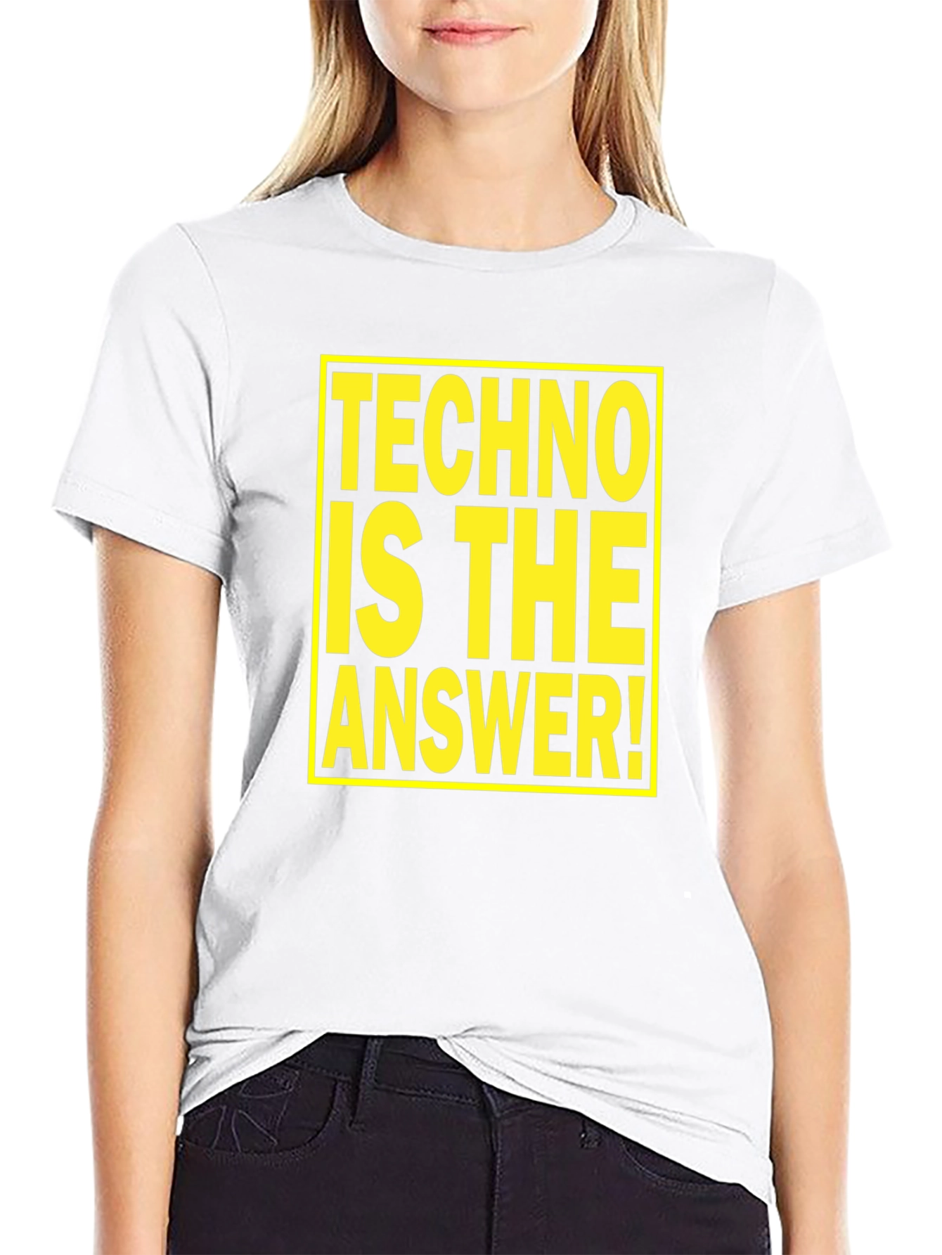 Techno is the Answer T-Shirt - Bold Graphic Tee
