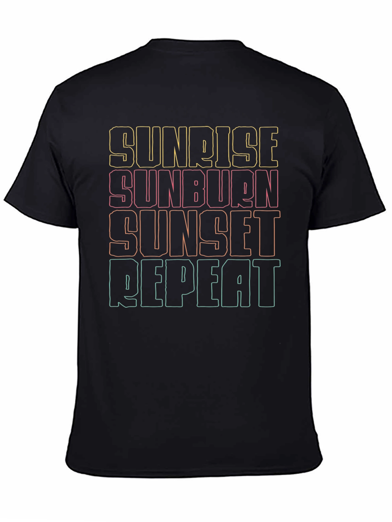 Sunrise Sunburn Sunset Repeat Graphic Tee
