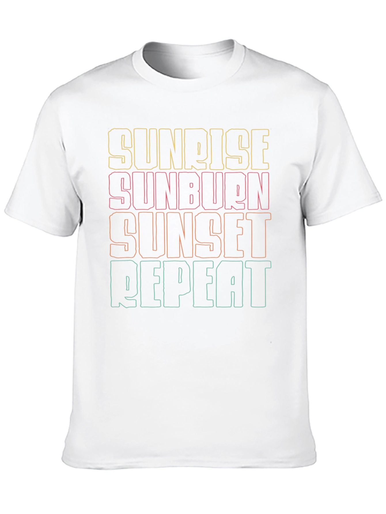 Sunrise Sunburn Sunset Repeat Graphic Tee