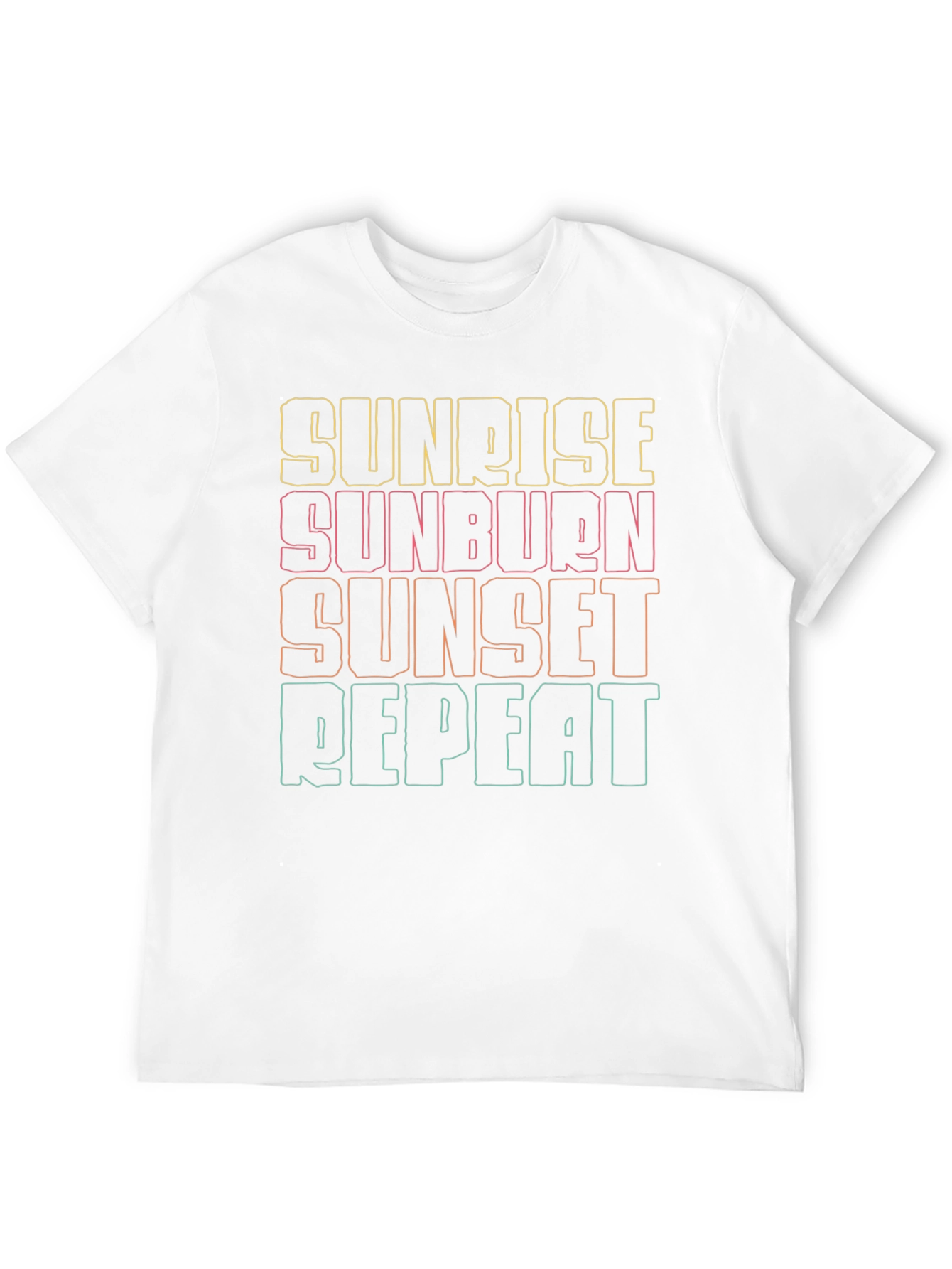 Sunrise Sunburn Sunset Repeat Graphic Tee