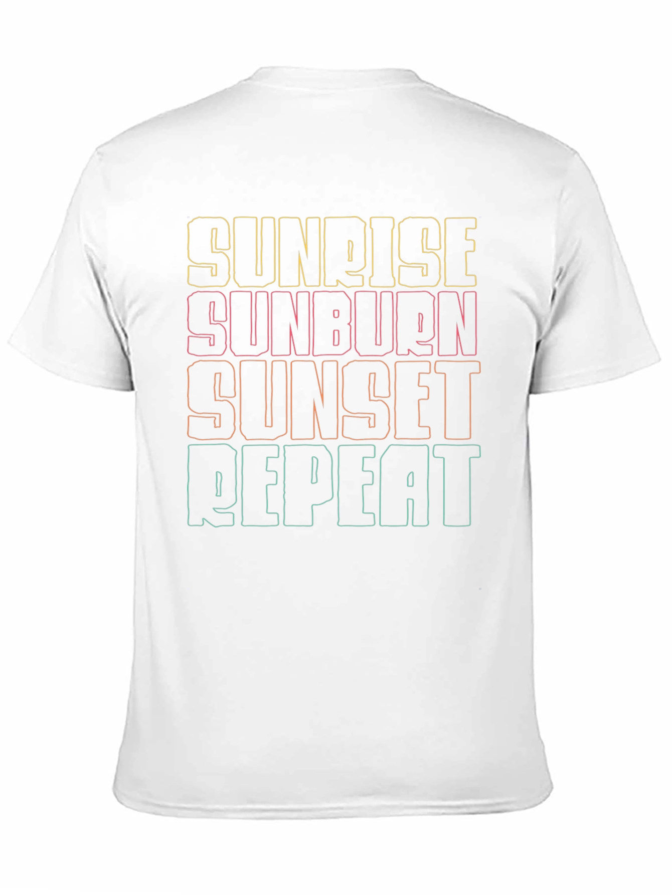 Sunrise Sunburn Sunset Repeat Graphic Tee