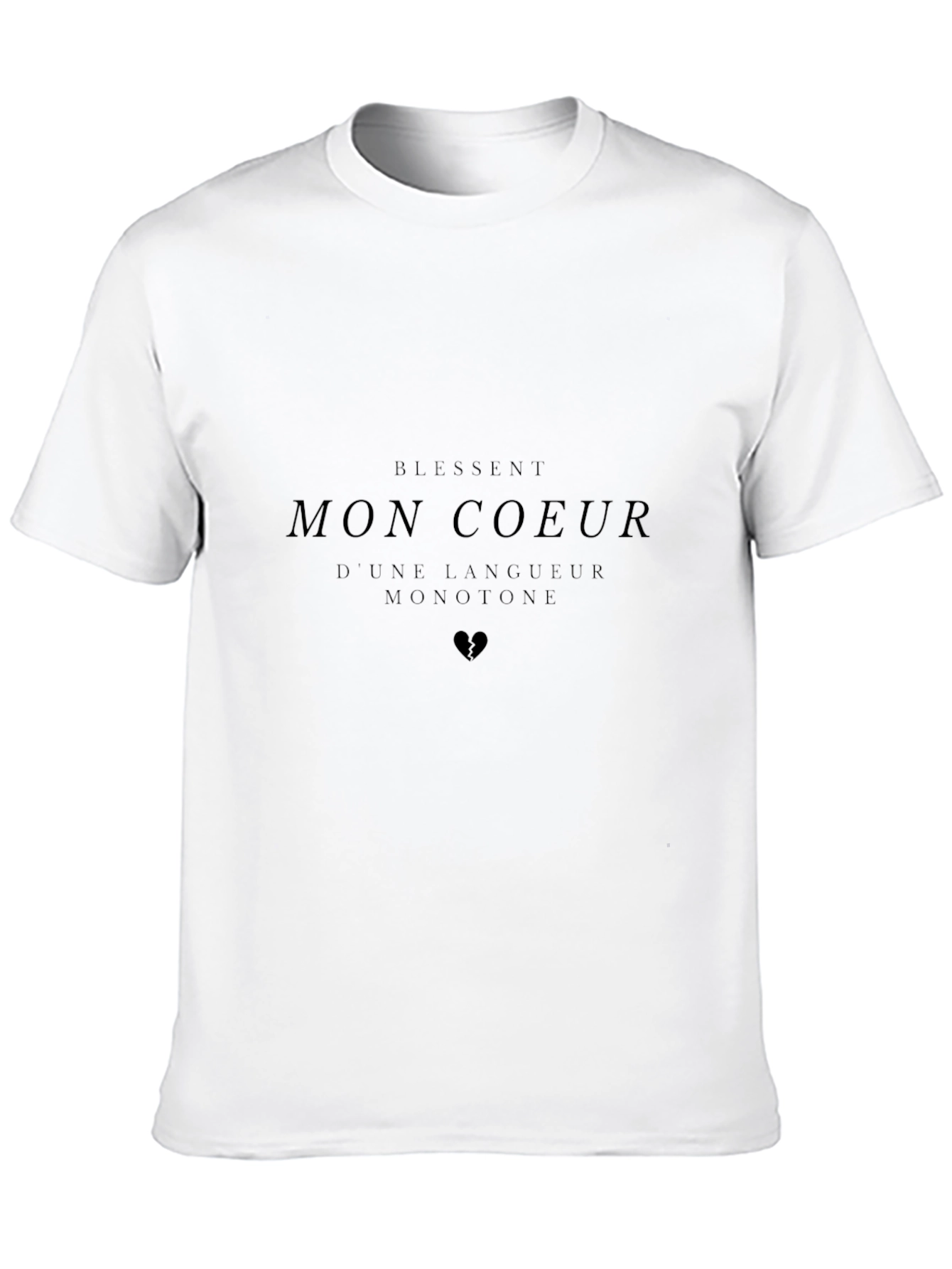Mon Coeur Graphic Black T-Shirt
