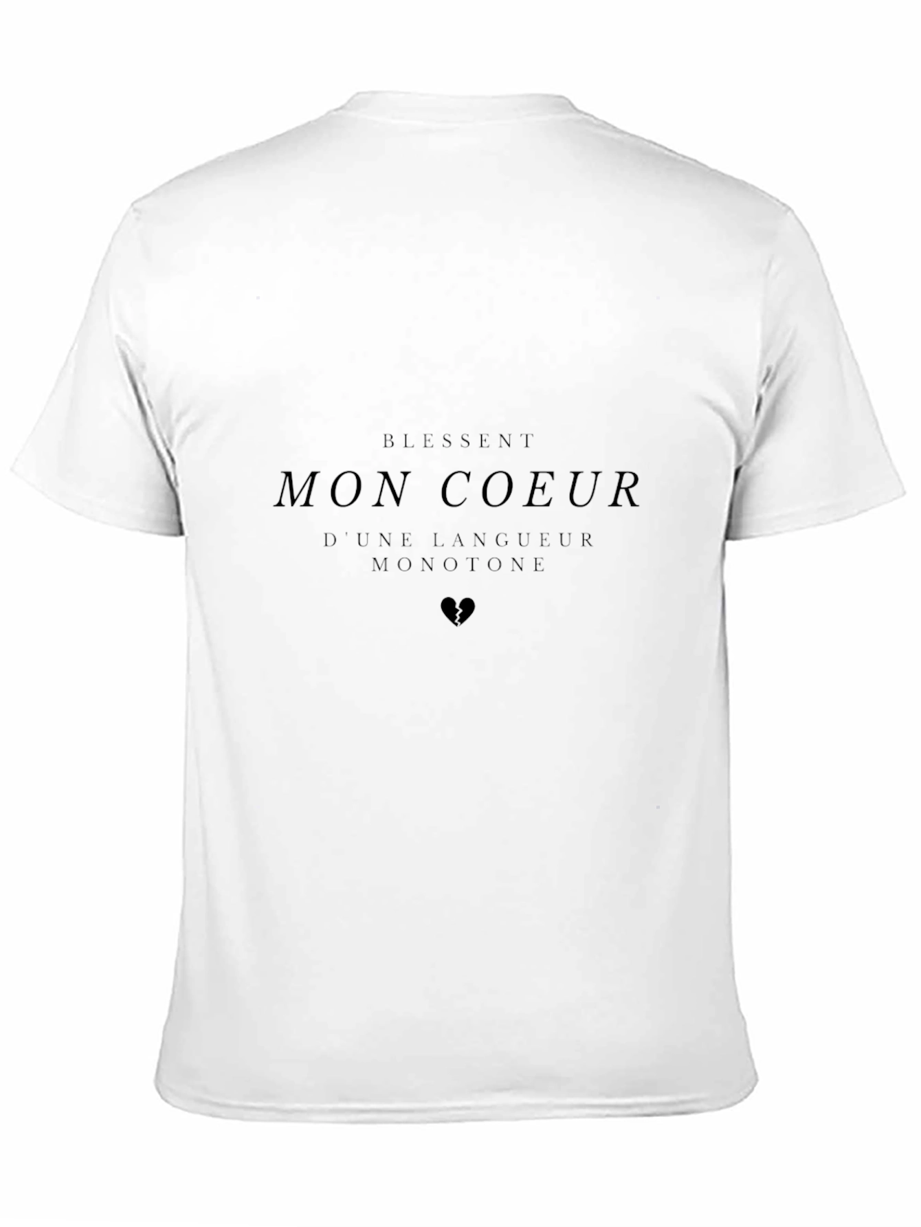 Mon Coeur Graphic Black T-Shirt