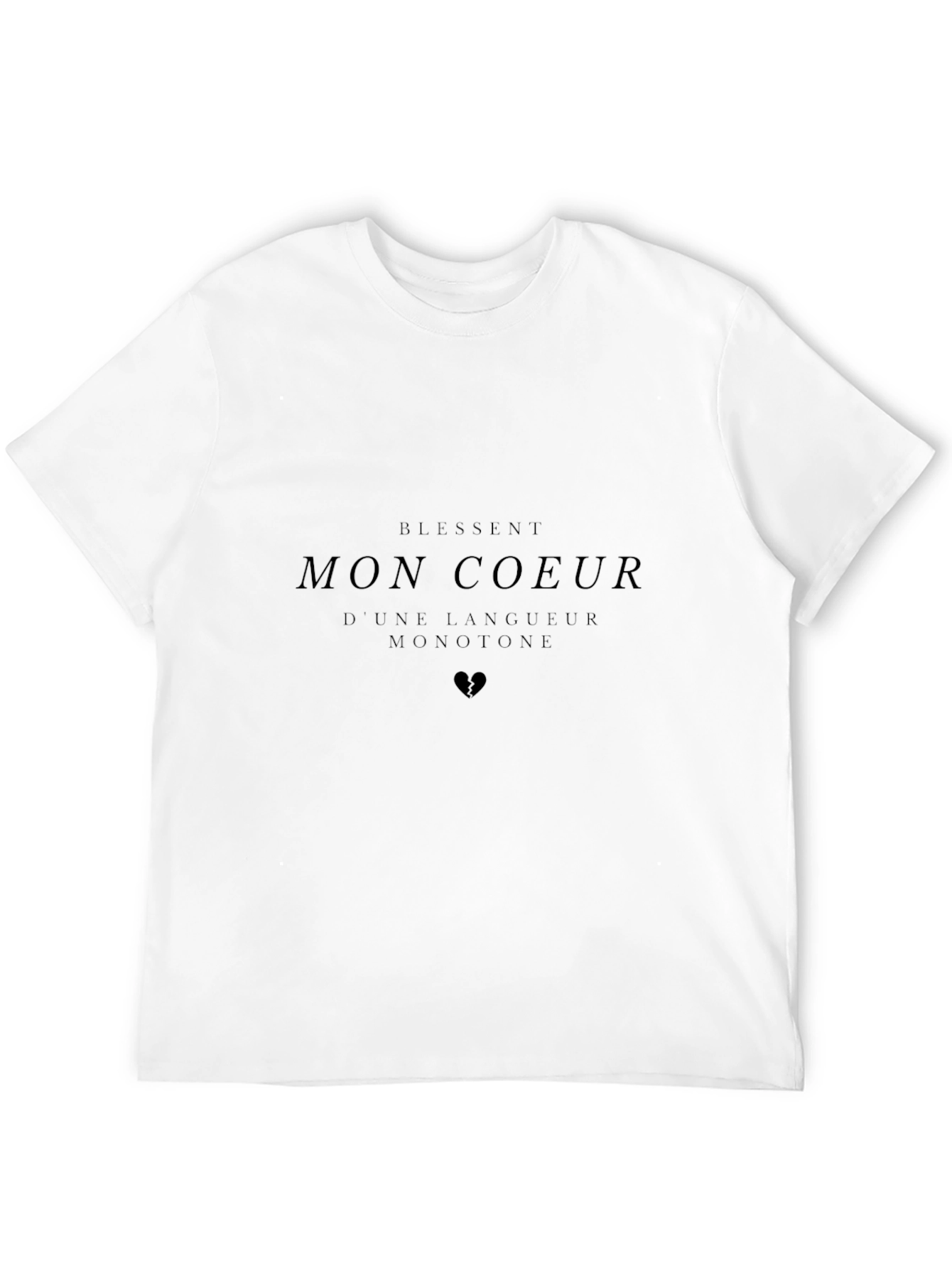 Mon Coeur Graphic Black T-Shirt