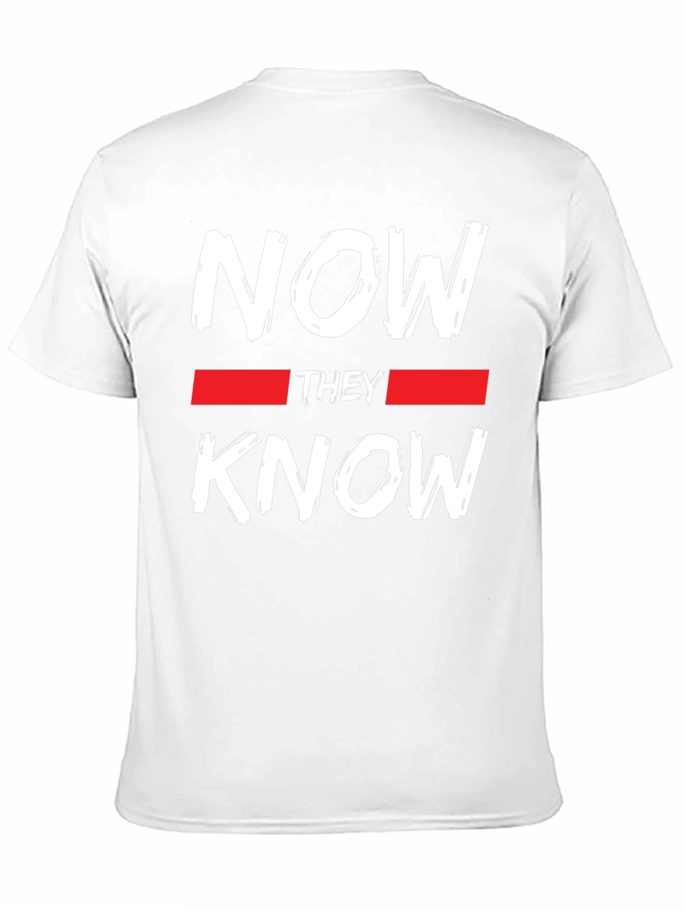 Now They Know Graphic Tee - Black Casual T-Shirt