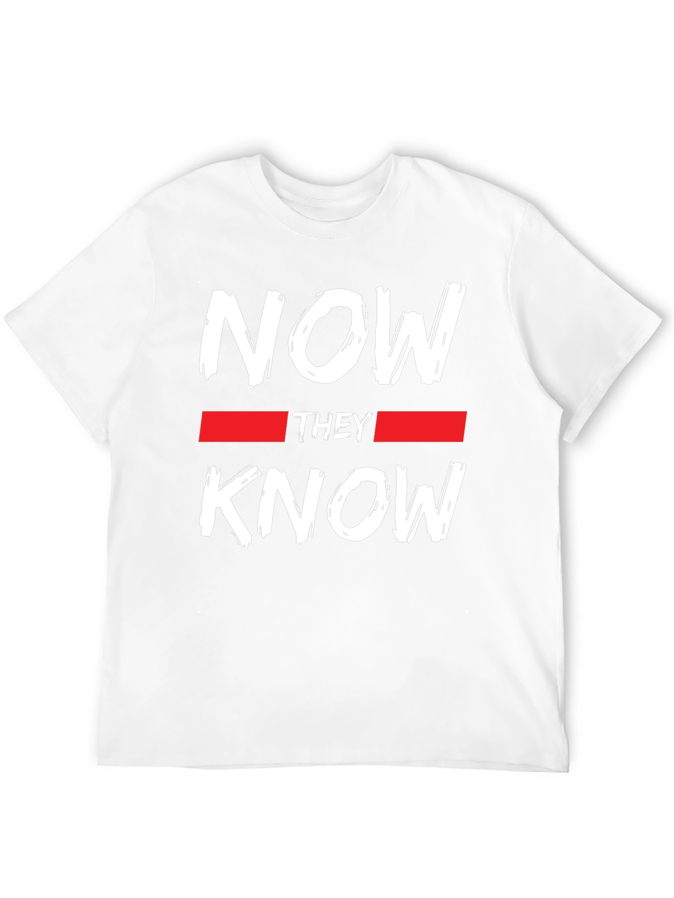 Now They Know Graphic Tee - Black Casual T-Shirt