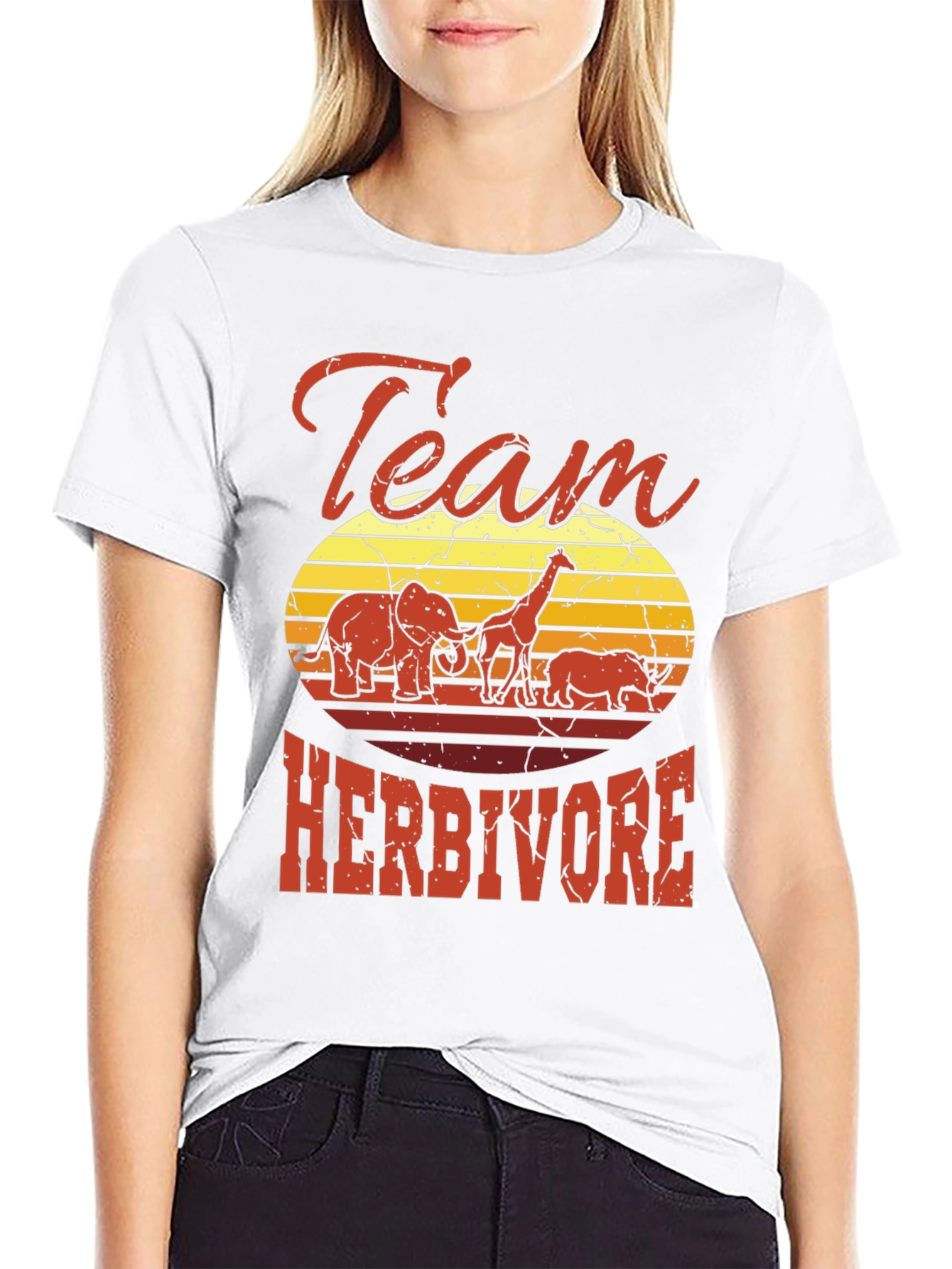 Team Herbivore Graphic Tee - Animal Lover Shirt