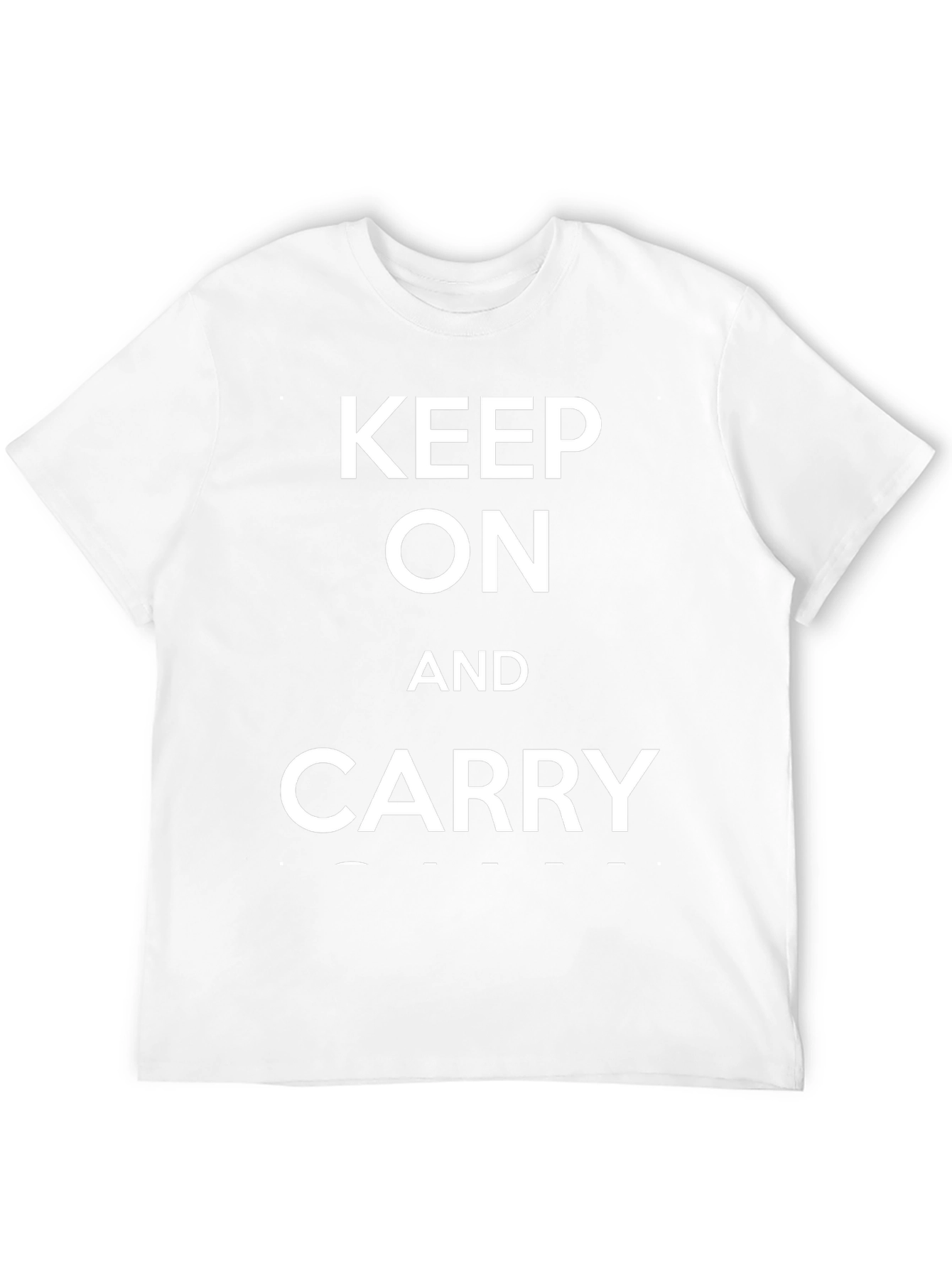 Keep On and Carry Black Graphic Tee