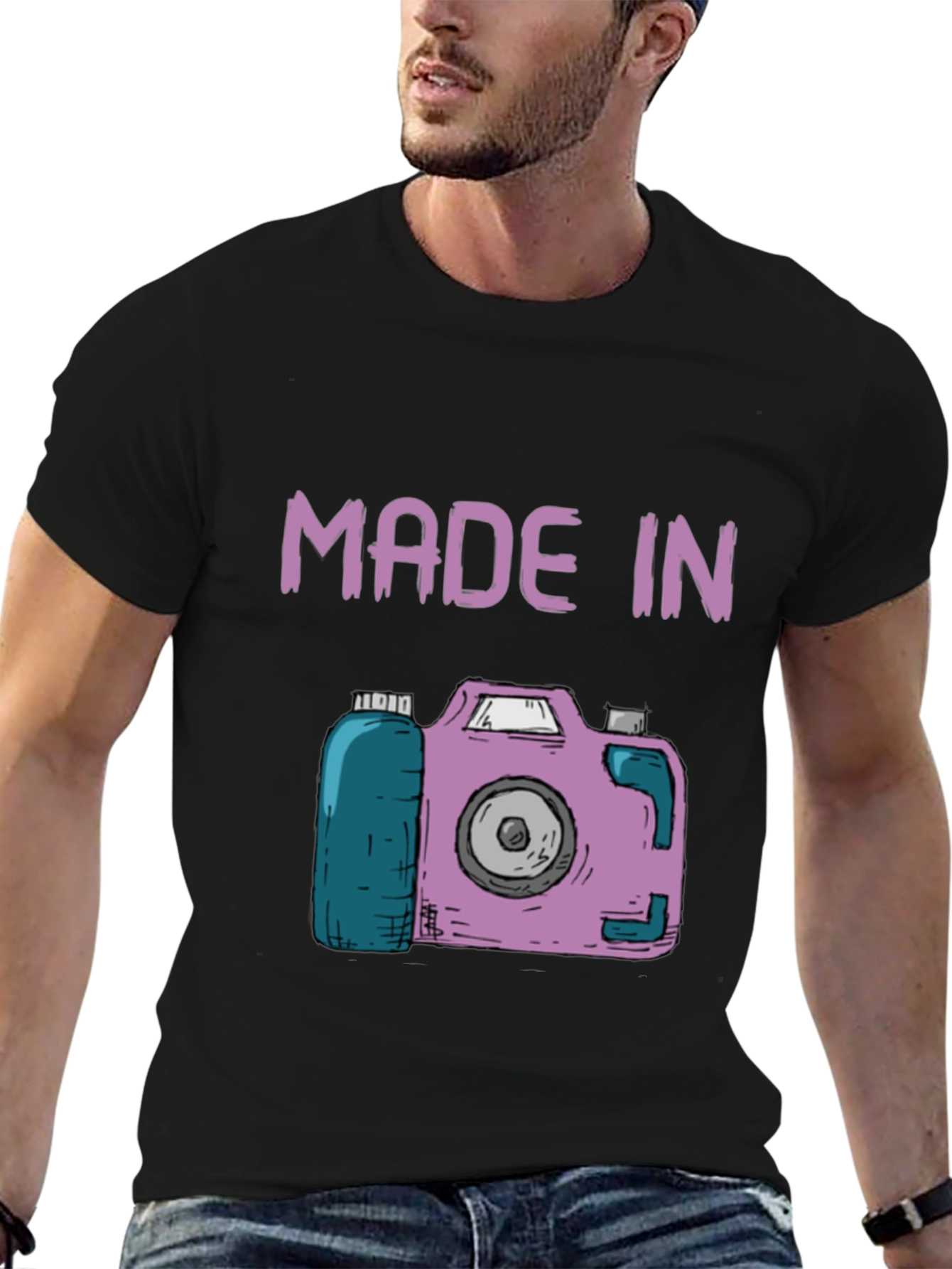 Made In Camera Graphic Tee - Black