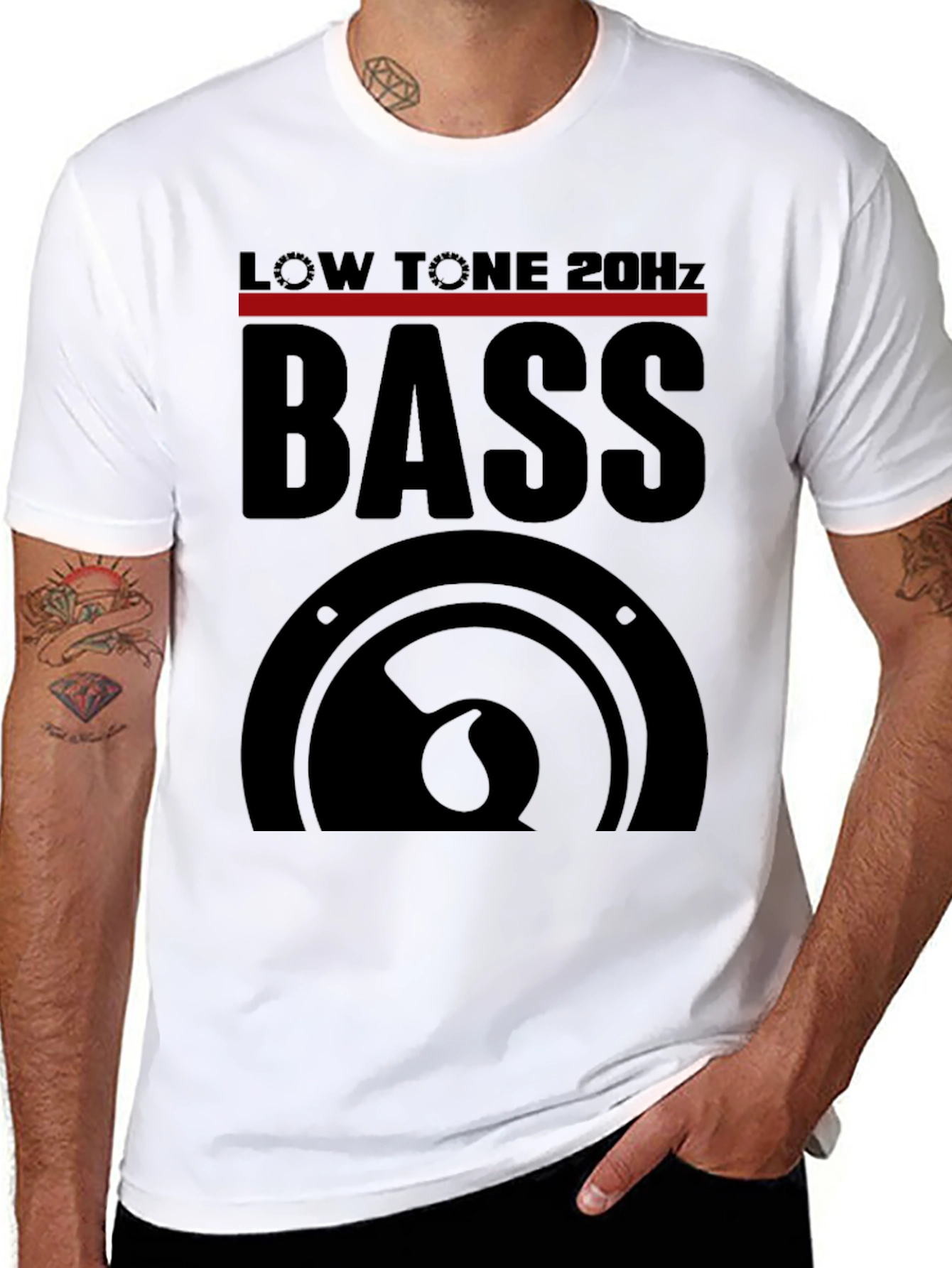 Bass Music T-Shirt - Low Tone 20Hz Graphic Tee
