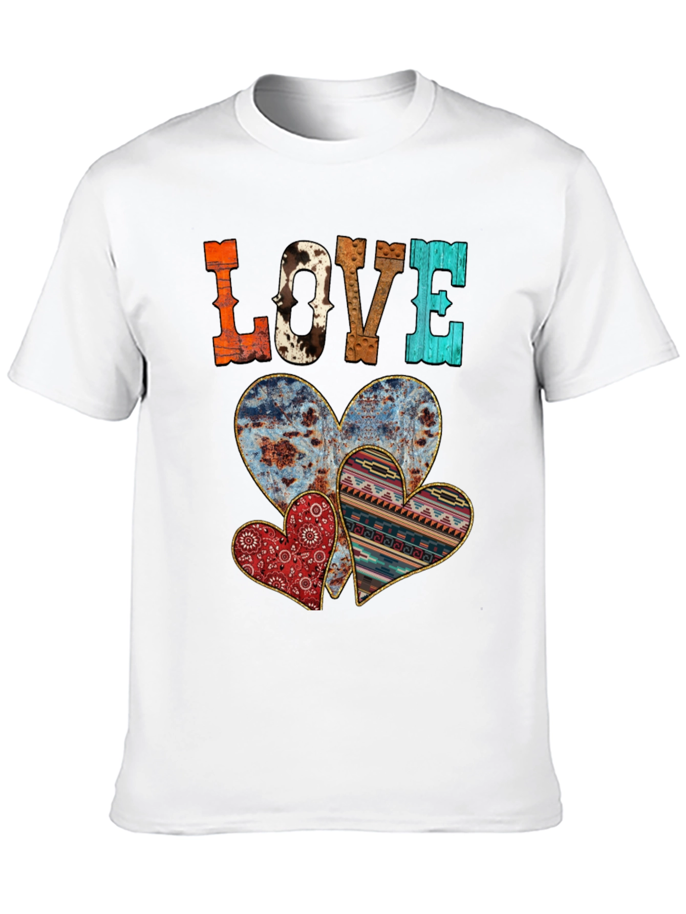 Rustic LOVE Heart T-Shirt