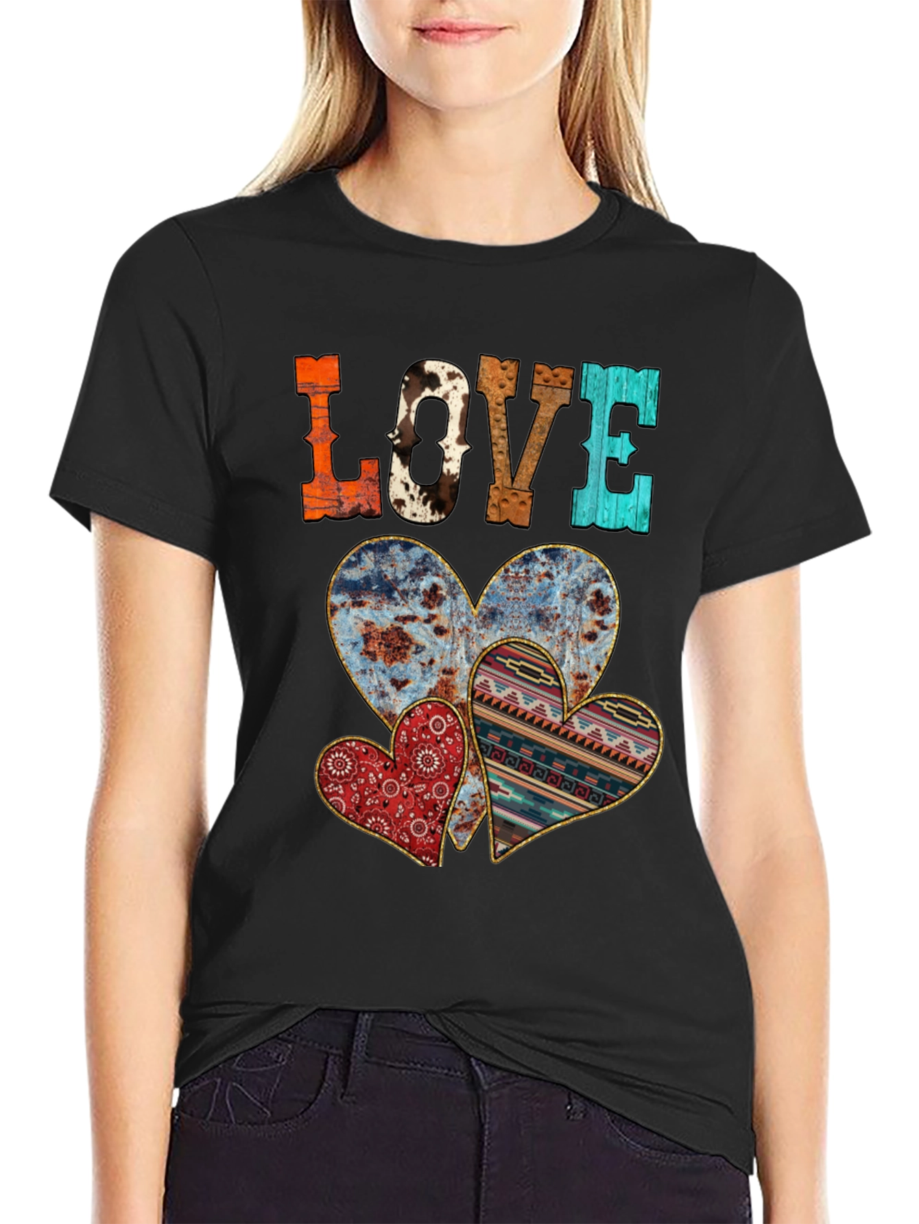 Rustic LOVE Heart T-Shirt