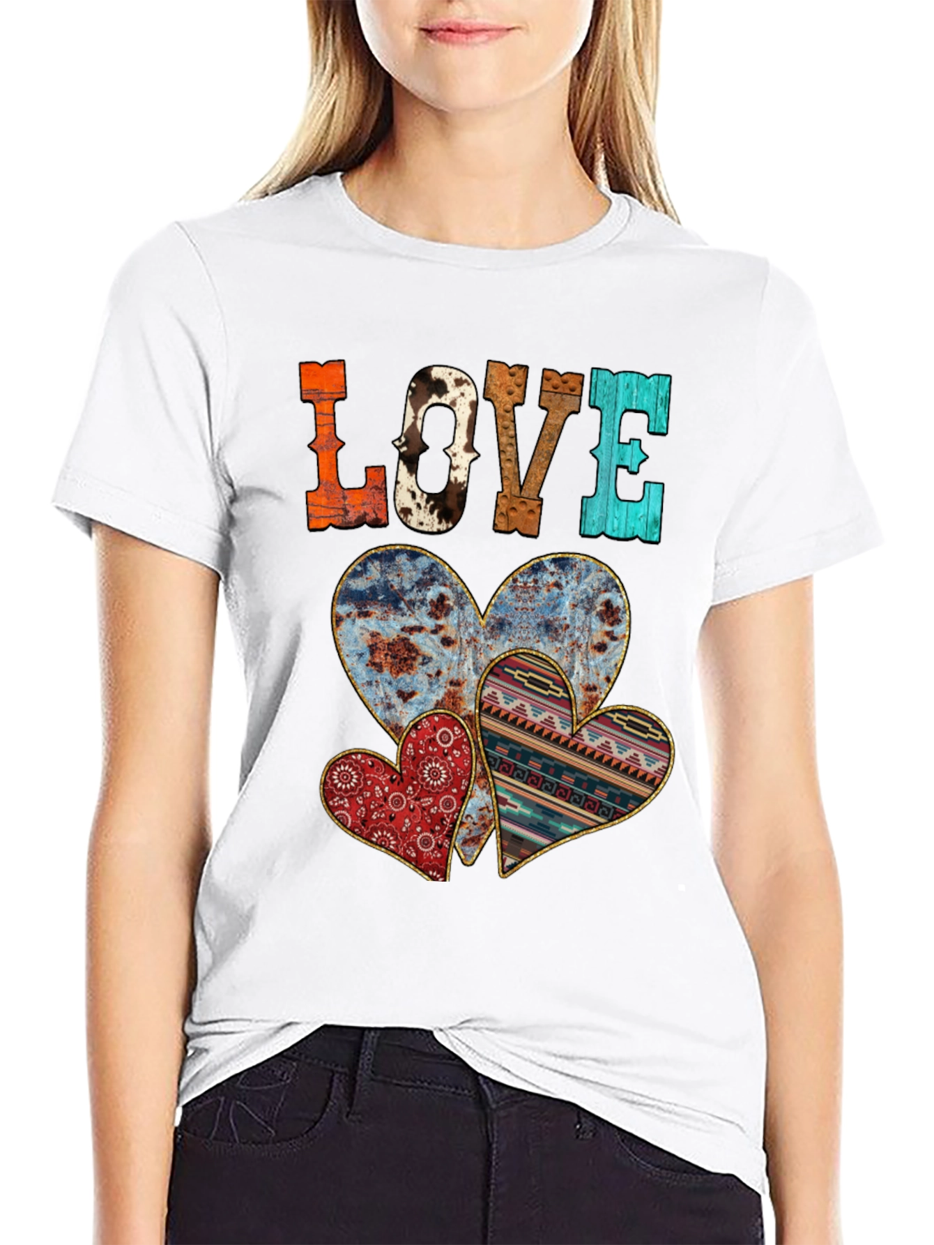 Rustic LOVE Heart T-Shirt