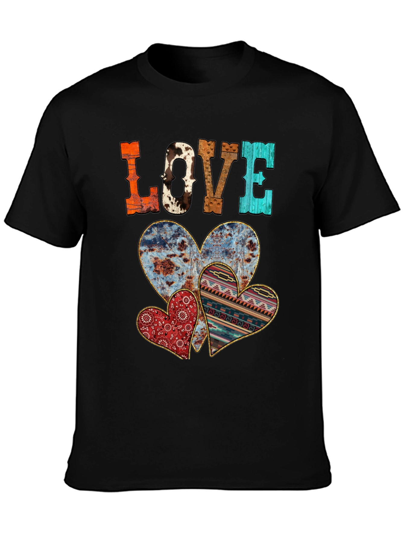 Rustic LOVE Heart T-Shirt