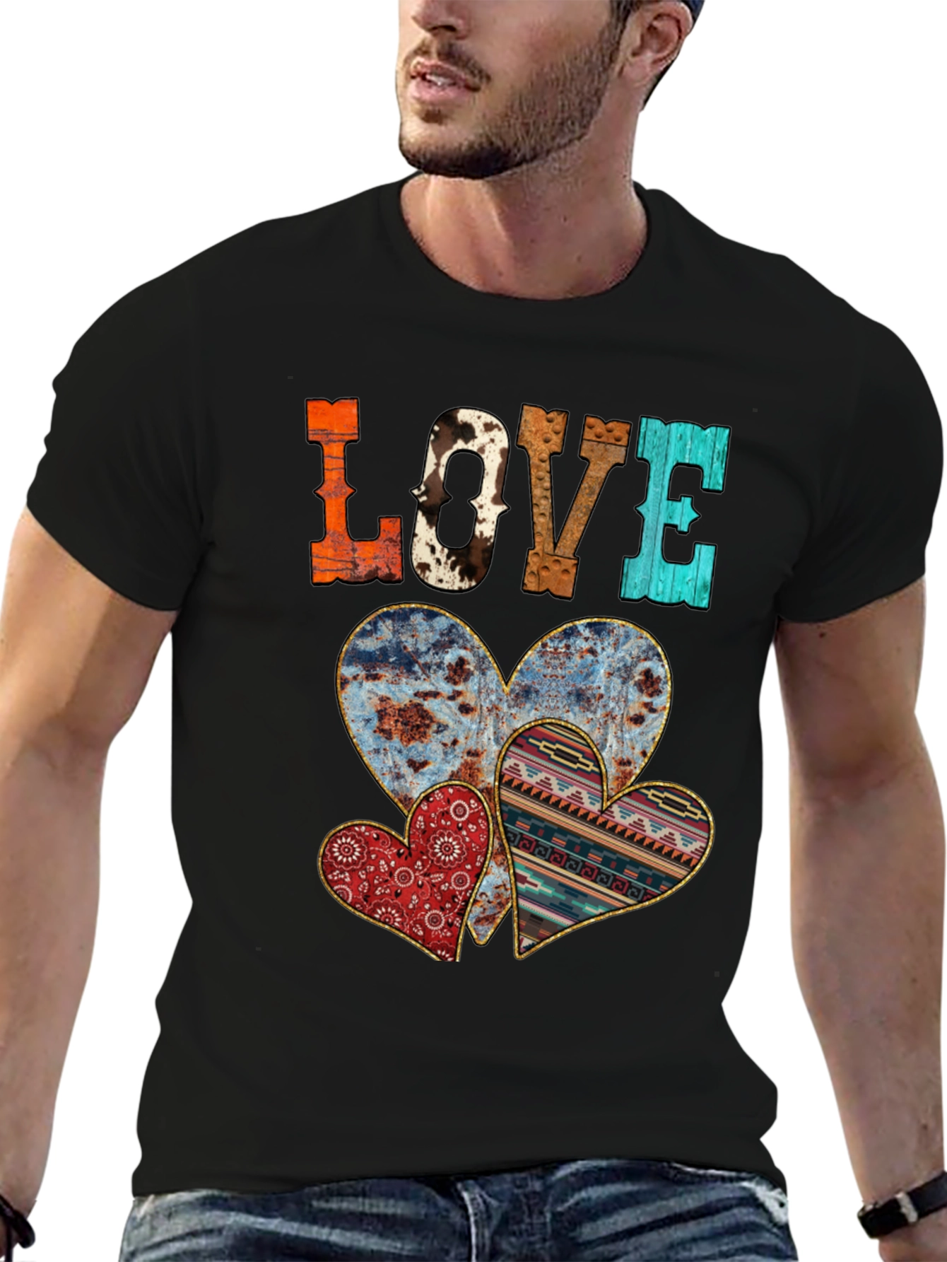 Rustic LOVE Heart T-Shirt