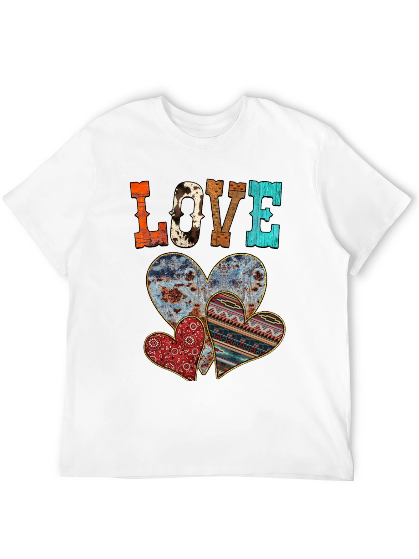 Rustic LOVE Heart T-Shirt