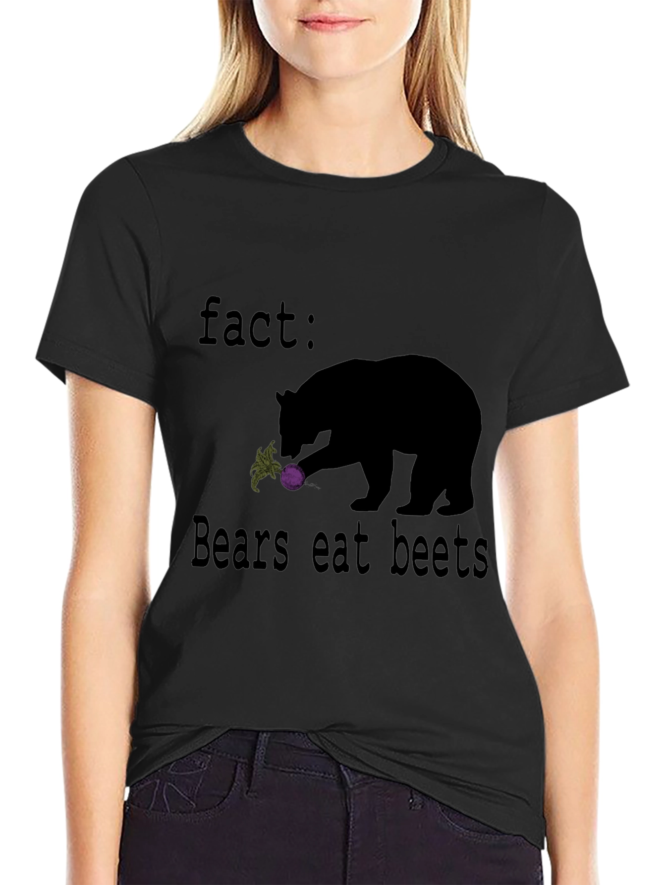 Fact: Bears Eat Beets Graphic T-Shirt