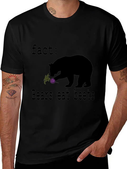 Fact: Bears Eat Beets Graphic T-Shirt