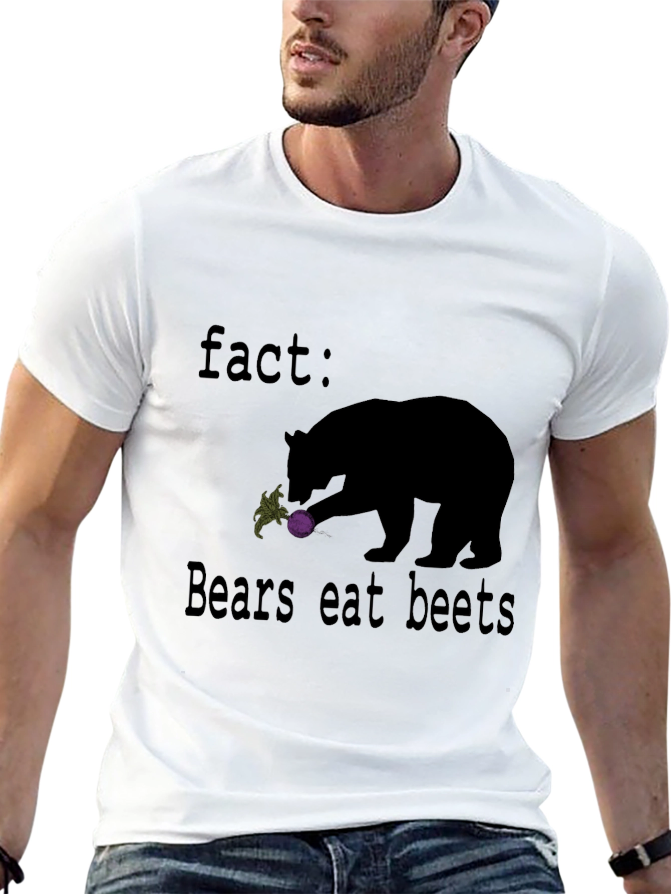 Fact: Bears Eat Beets Graphic T-Shirt
