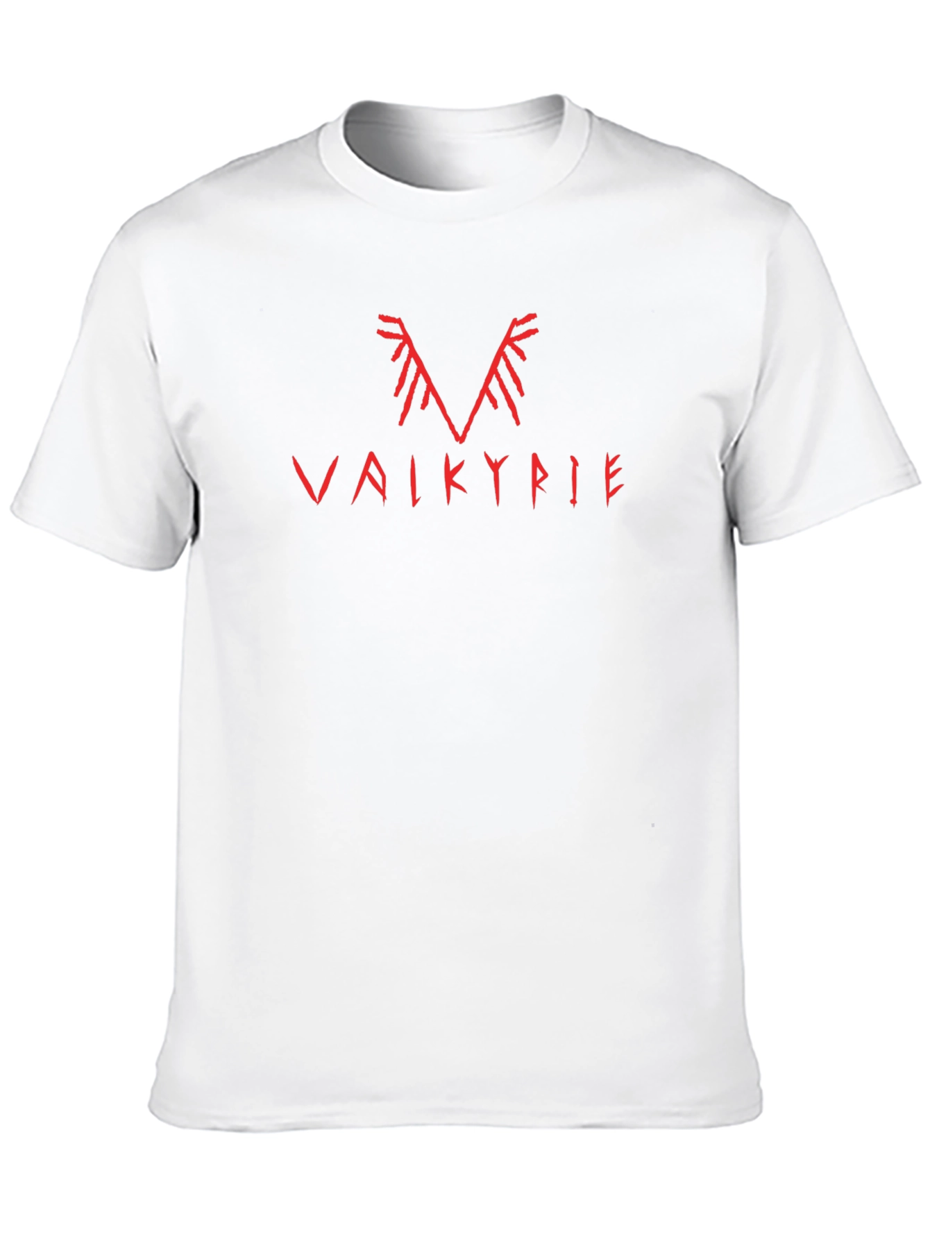 Valkyrie Graphic Tee - Red Print Black Shirt