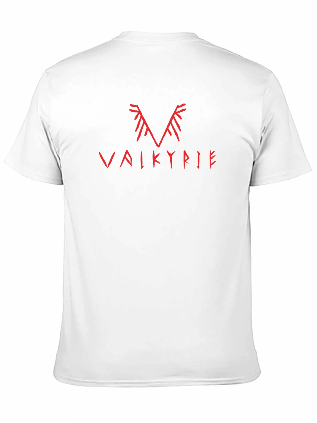 Valkyrie Graphic Tee - Red Print Black Shirt