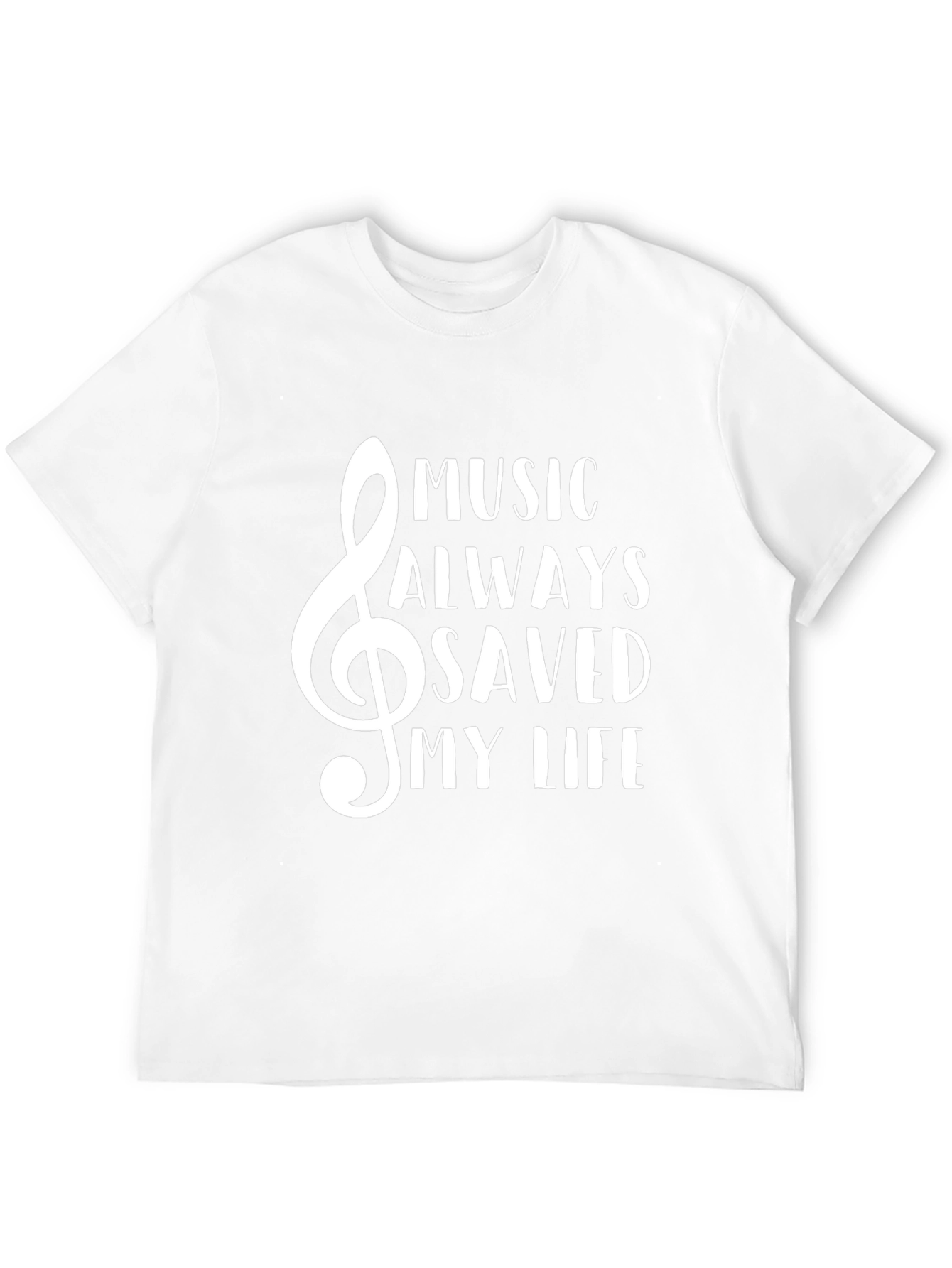 Music Saved My Life Tee - Black Crewneck T-Shirt