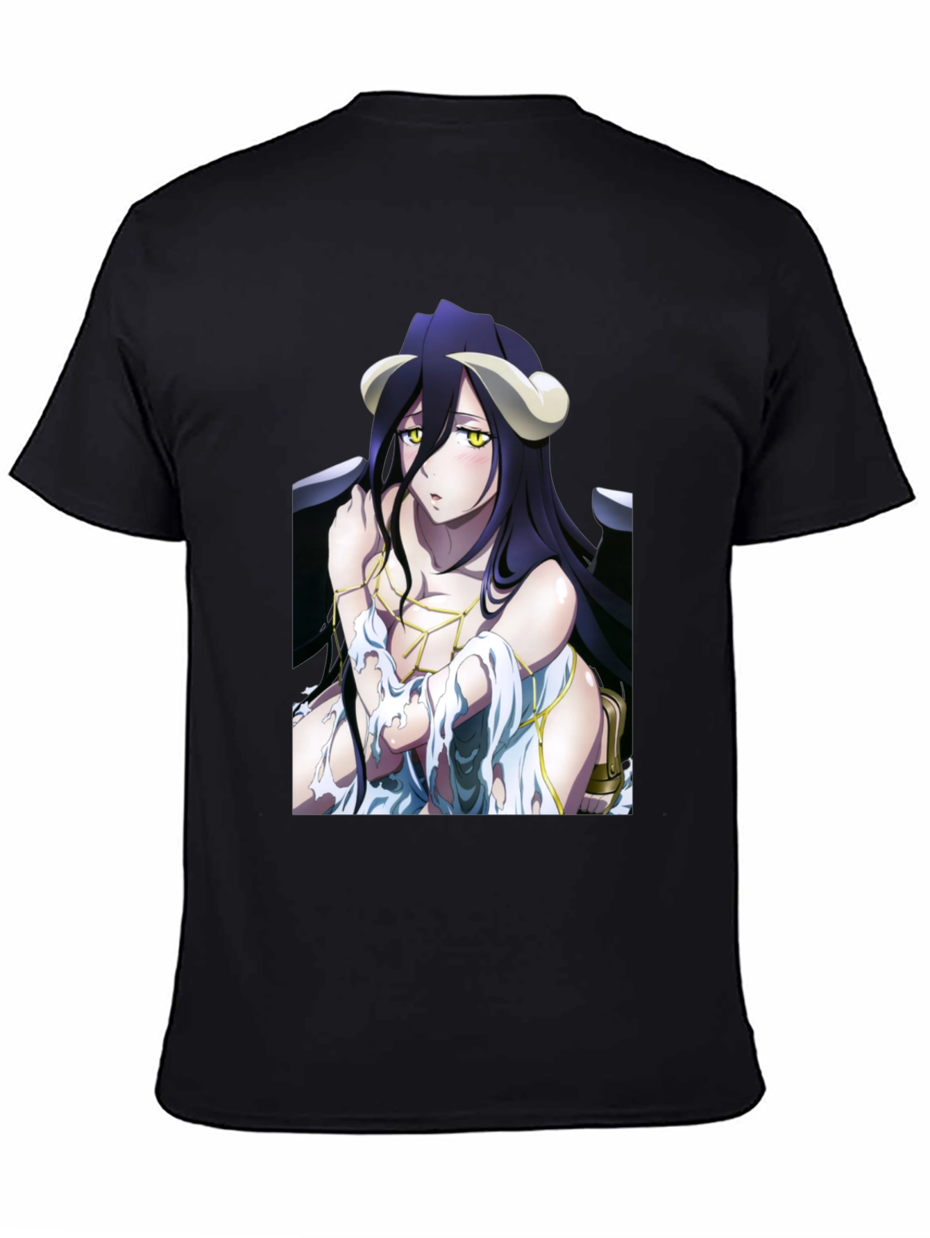 Albedo Overlord Anime Graphic Black T-Shirt