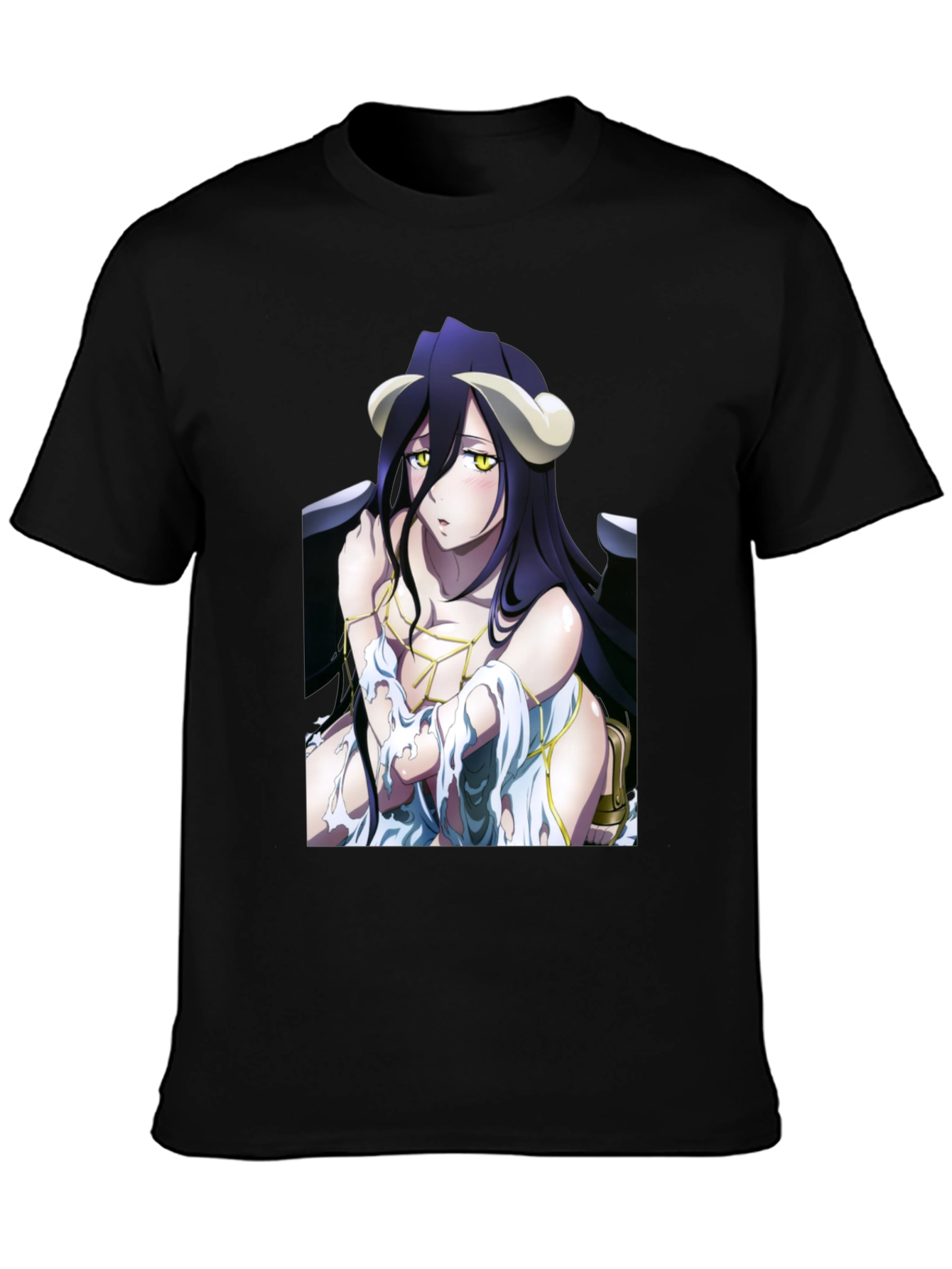 Albedo Overlord Anime Graphic Black T-Shirt