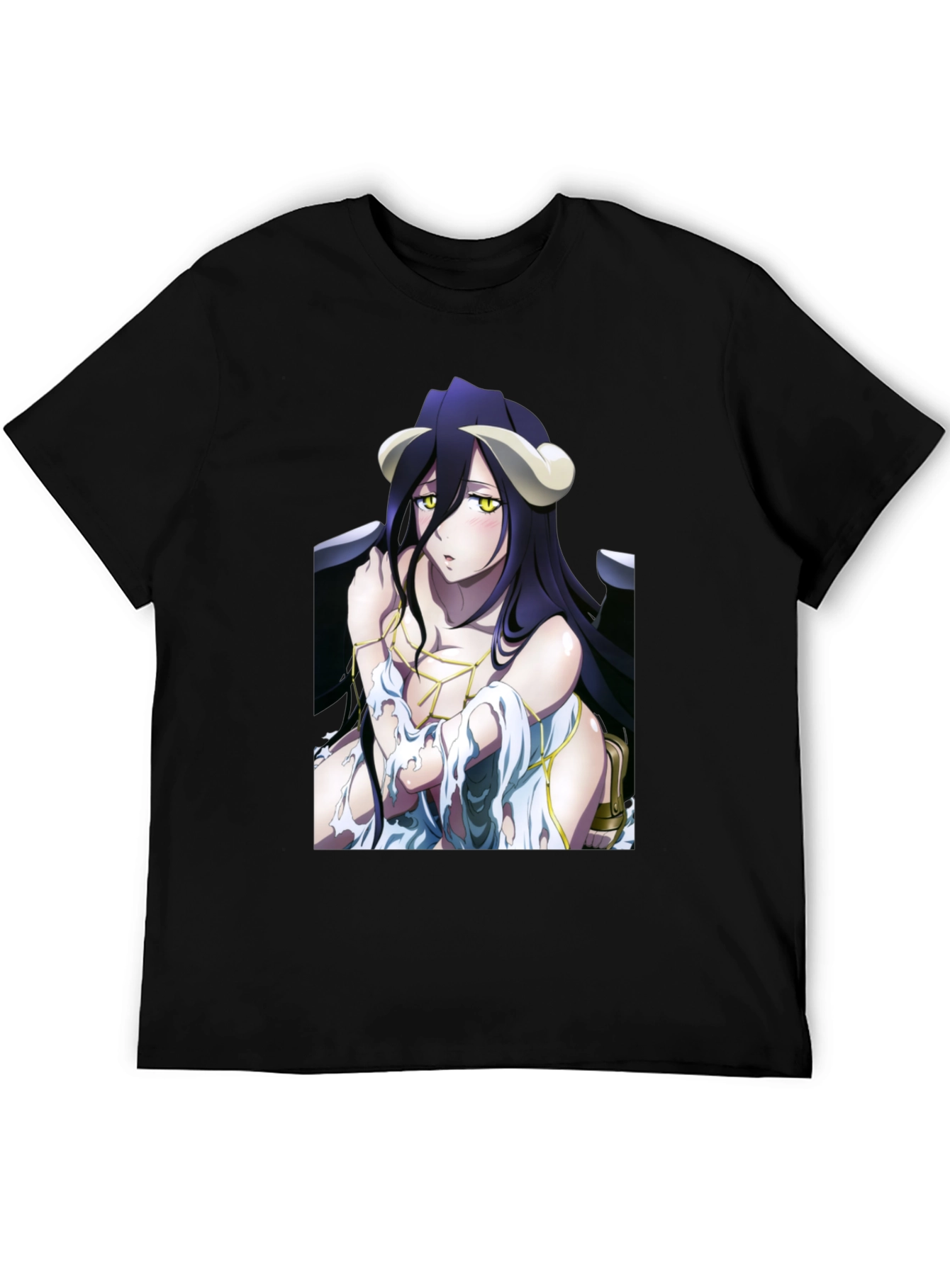 Albedo Overlord Anime Graphic Black T-Shirt