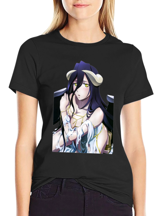 Albedo Overlord Anime Graphic Black T-Shirt